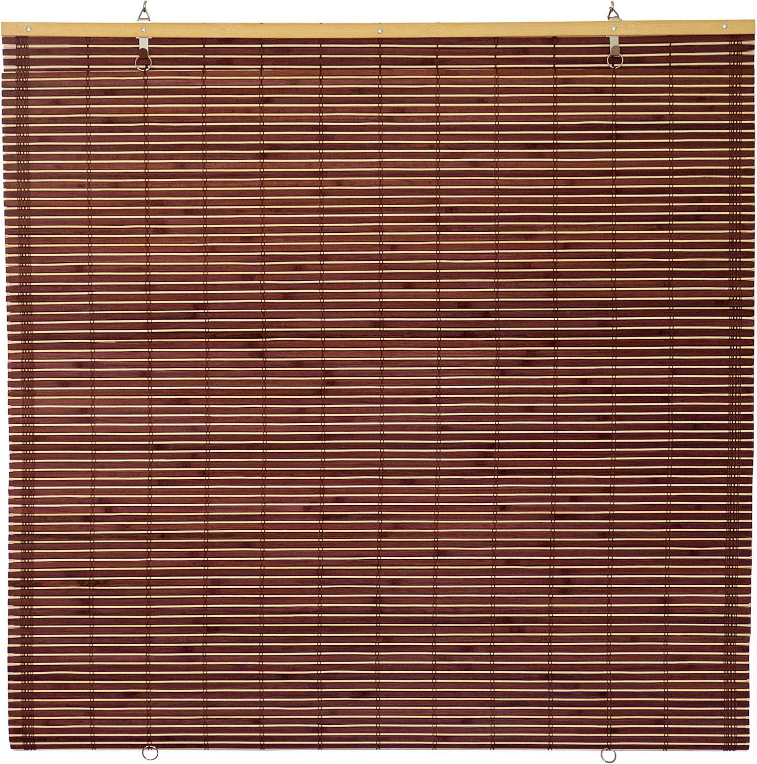 Bamboo Cordless Window Shade - Mahogany 60" W