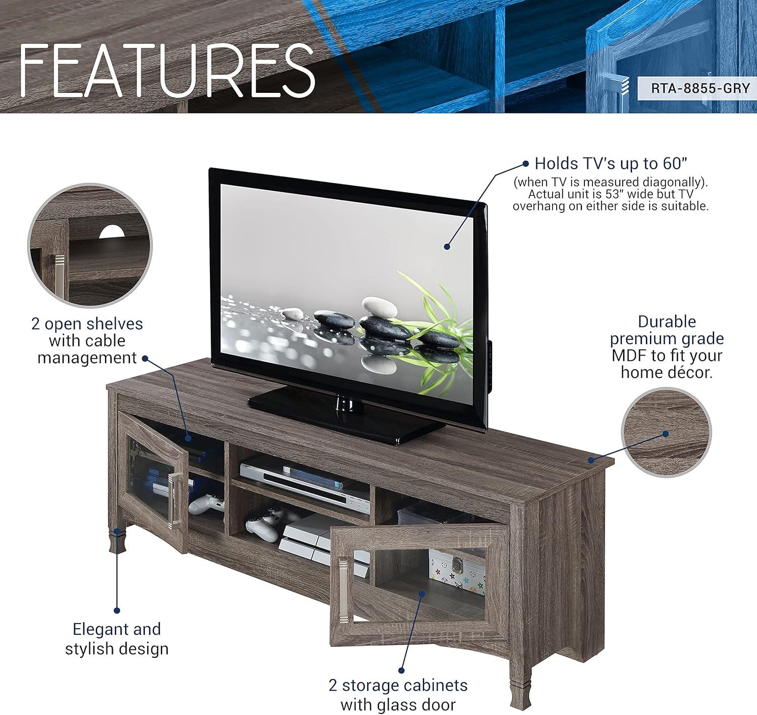 TV Stand for TVs up to 65" Techni Mobili Gray