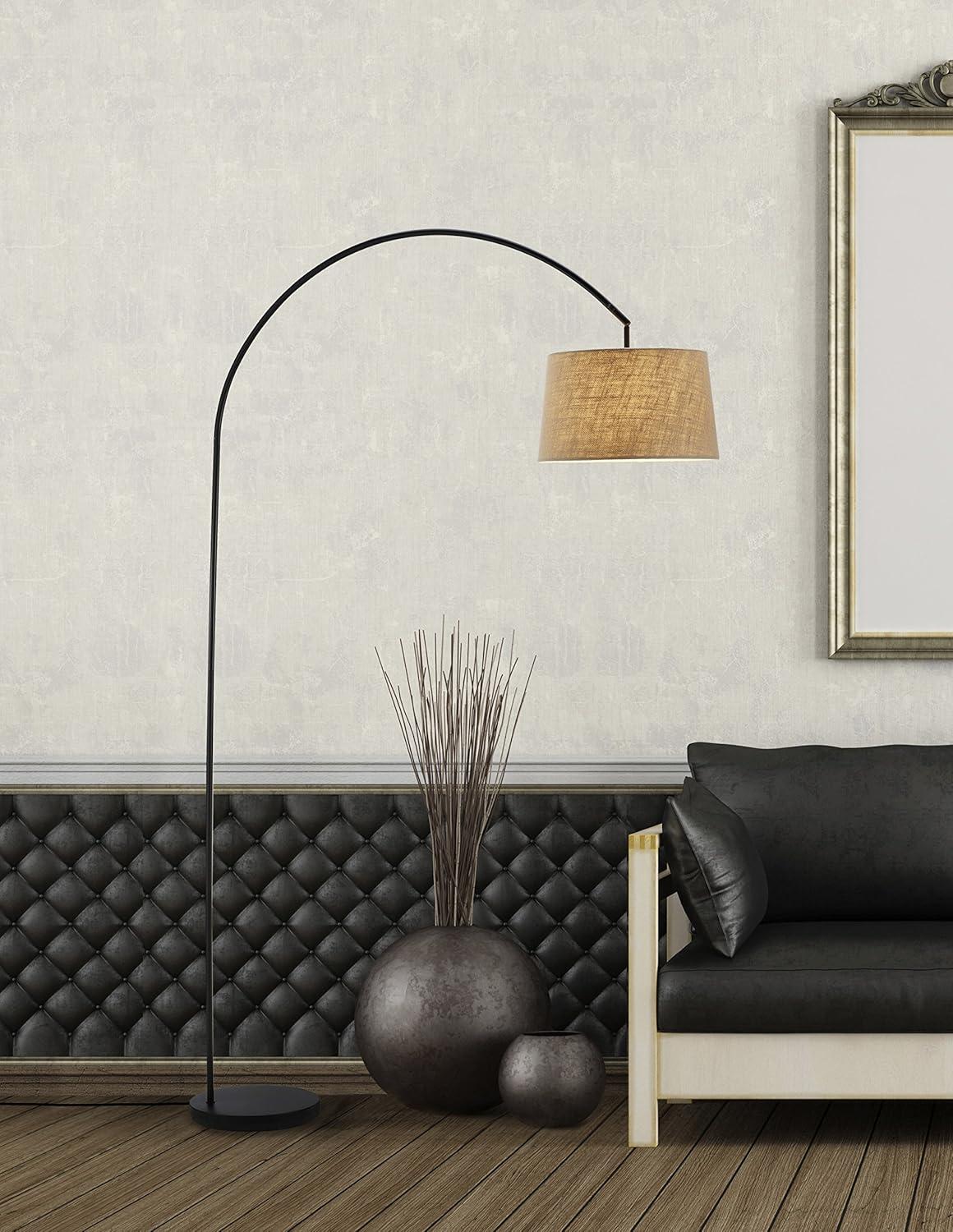 Adesso Goliath Arc Lamp, Matte Black