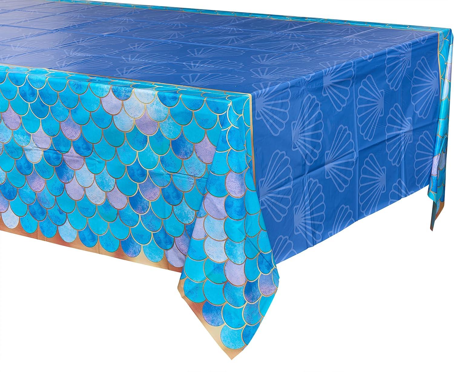 American Greetings Mermaid Party Supplies, Plastic Table Covers (3-Count)