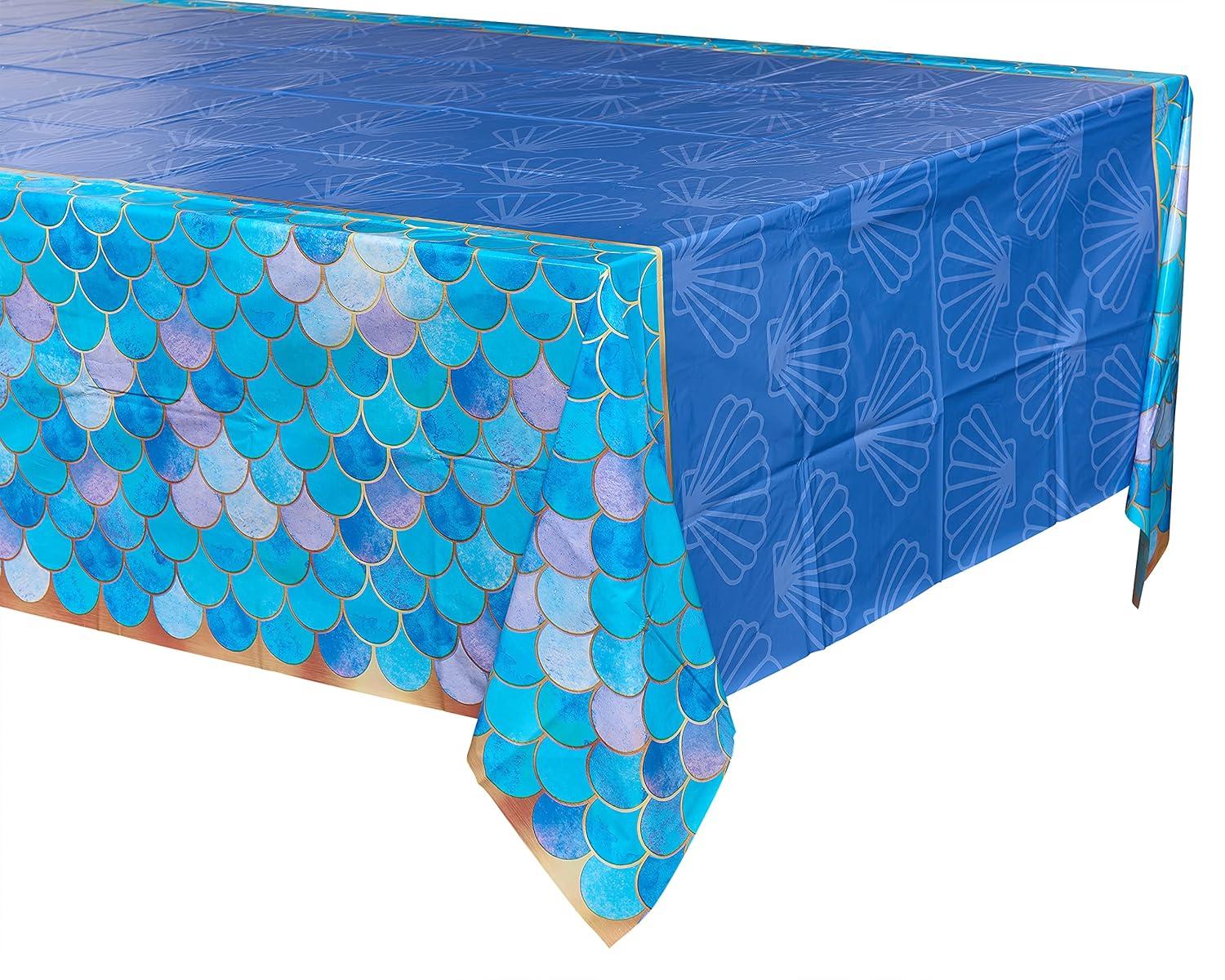 American Greetings Mermaid Party Supplies, Plastic Table Covers (3-Count)