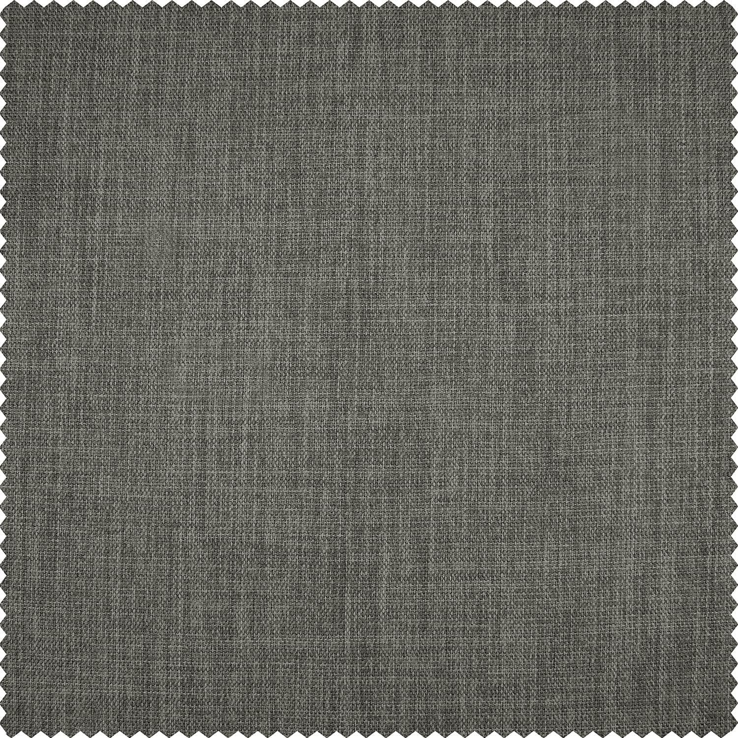 Faux Linen Textured Room Darkening Curtains for Bedroom & Living Room Curtains - Single Panel drapes