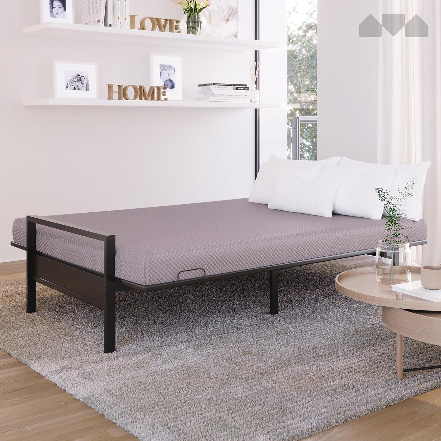 Milliard Full Size Memory Foam Futon Mattress, Gray