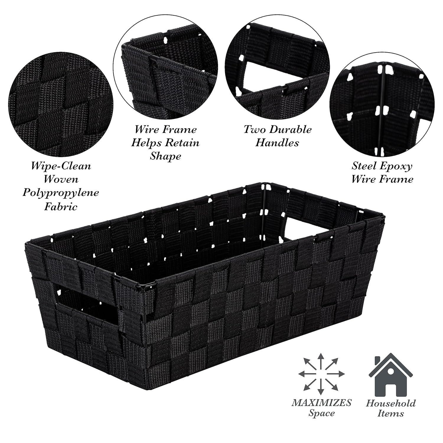 Simplify Simplify Plastic Decorative Bins