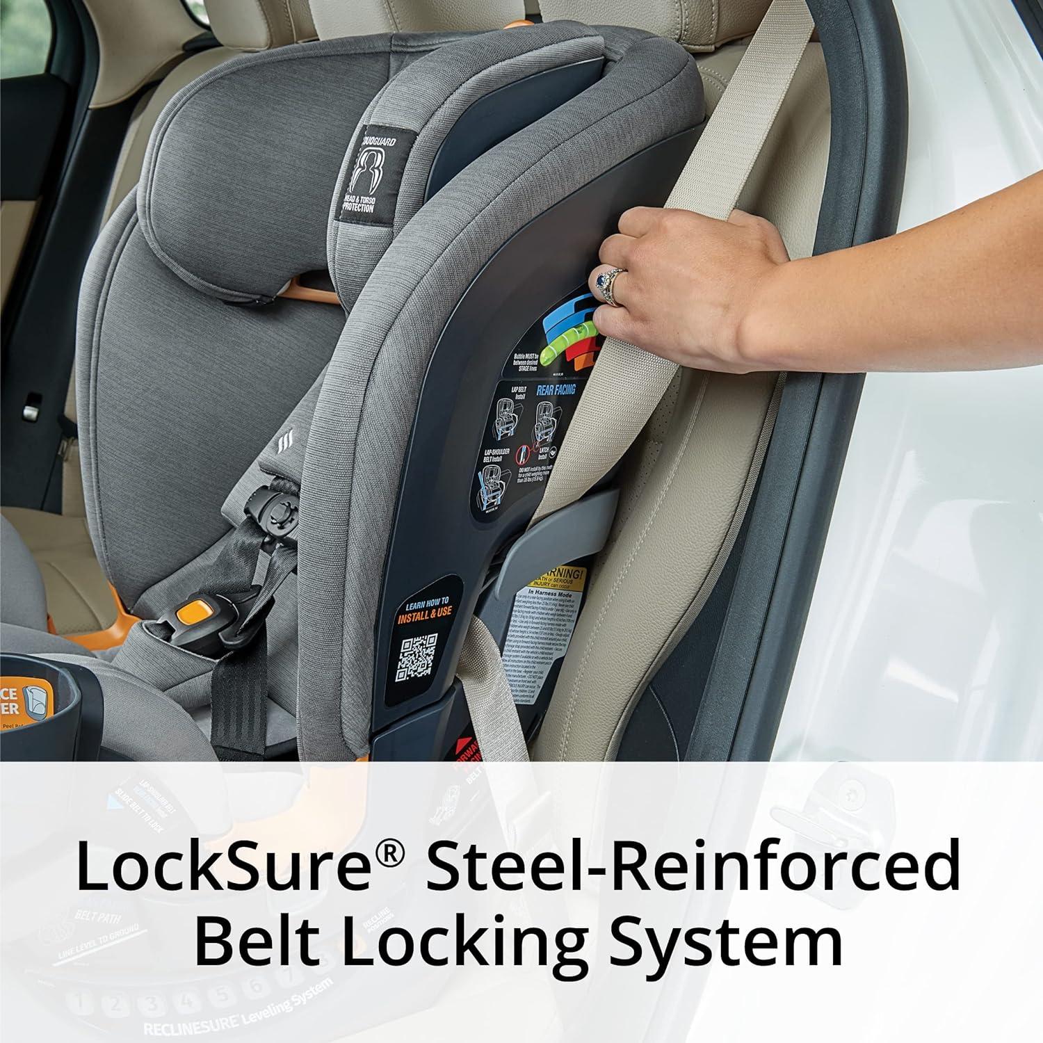 Chicco OneFit ClearTex All-in-One Convertible Car Seat - Slate