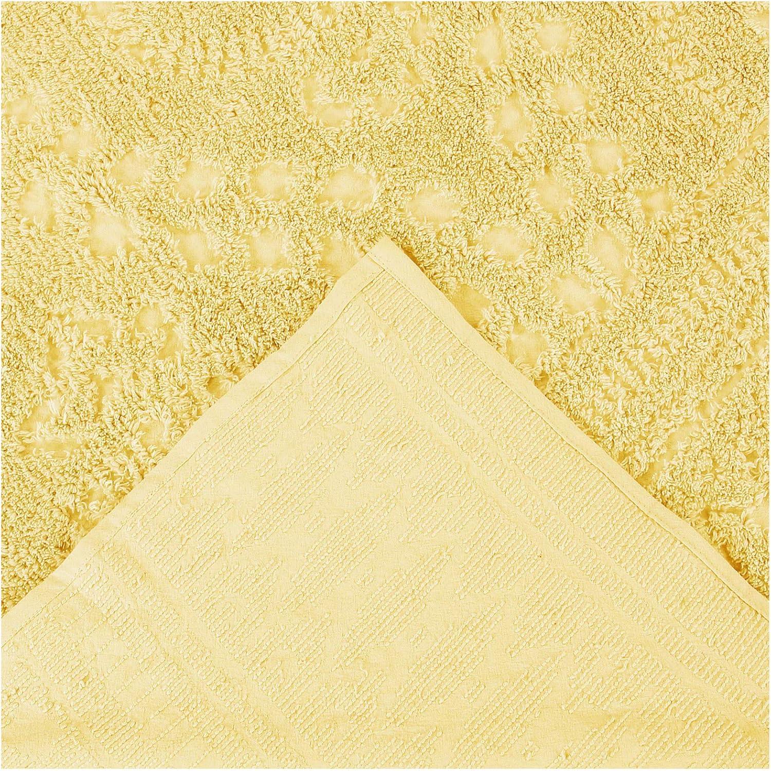 Luxurious Sunshine Yellow 100% Cotton King-Sized Reversible Bedspread