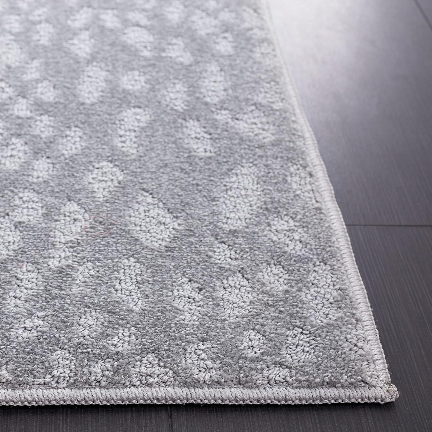 Pattern and Solid PNS408 Power Loomed Area Rug - Grey - 8'x10' - Safavieh.
