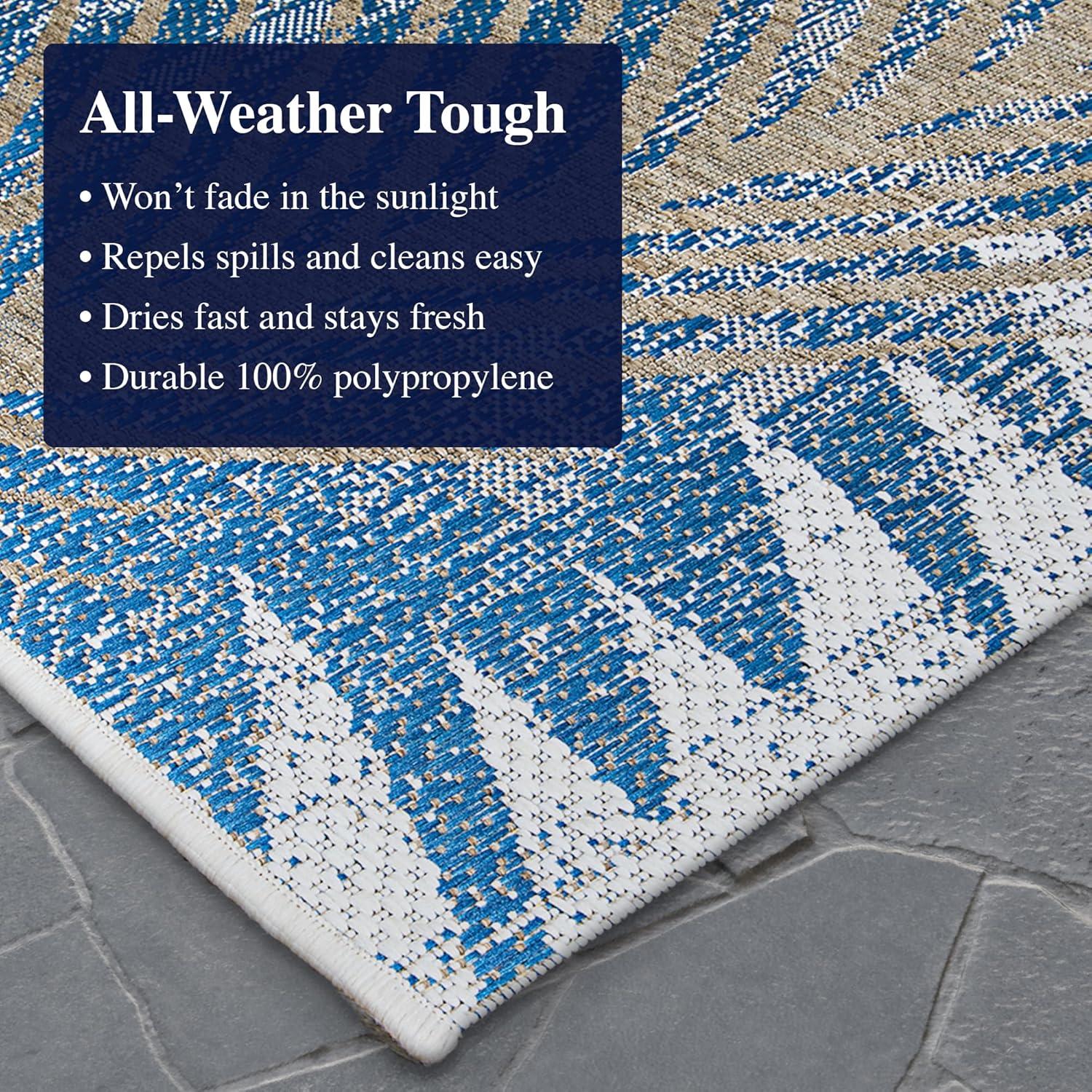 Couristan Monaco Tropical Palms Indoor/Outdoor Area Rug