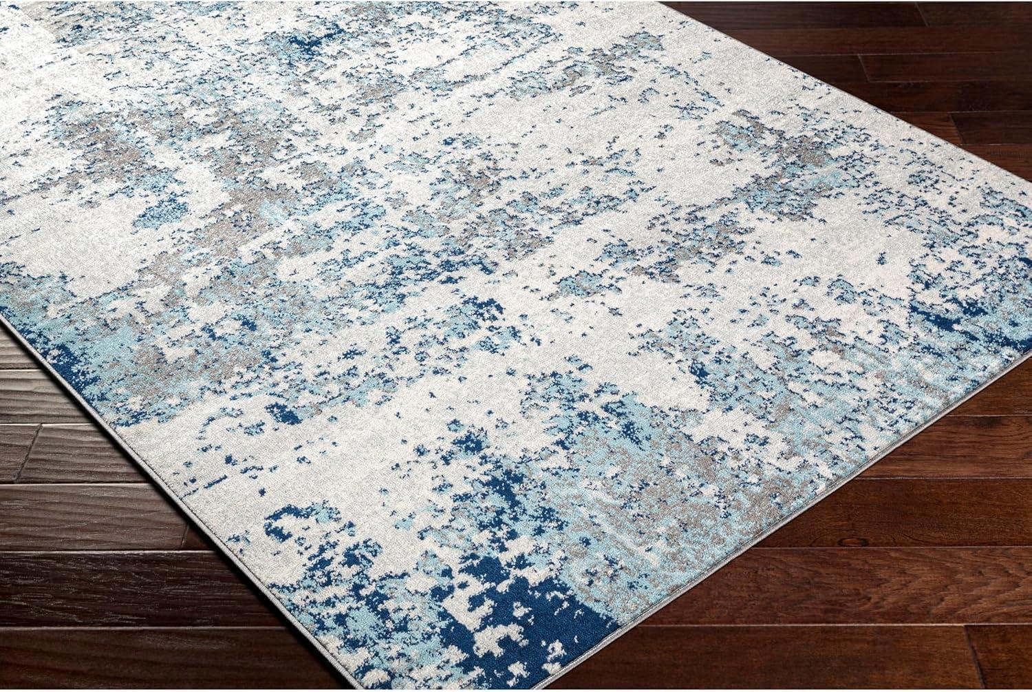 Livabliss Sunderland Abstract Indoor Area Rug, Blue ,12' x 15'