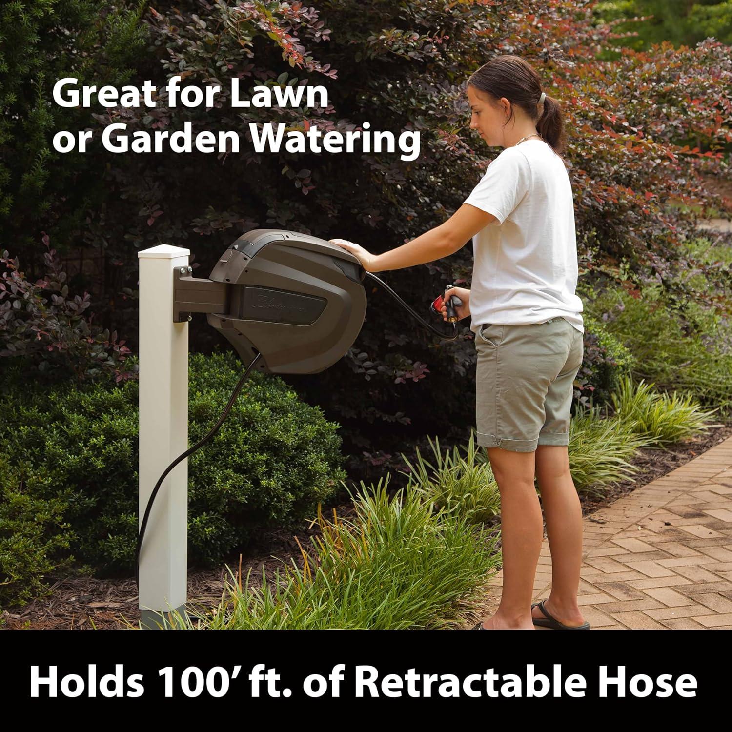 Liberty Garden Plastic Wall Mounted Hose Reel