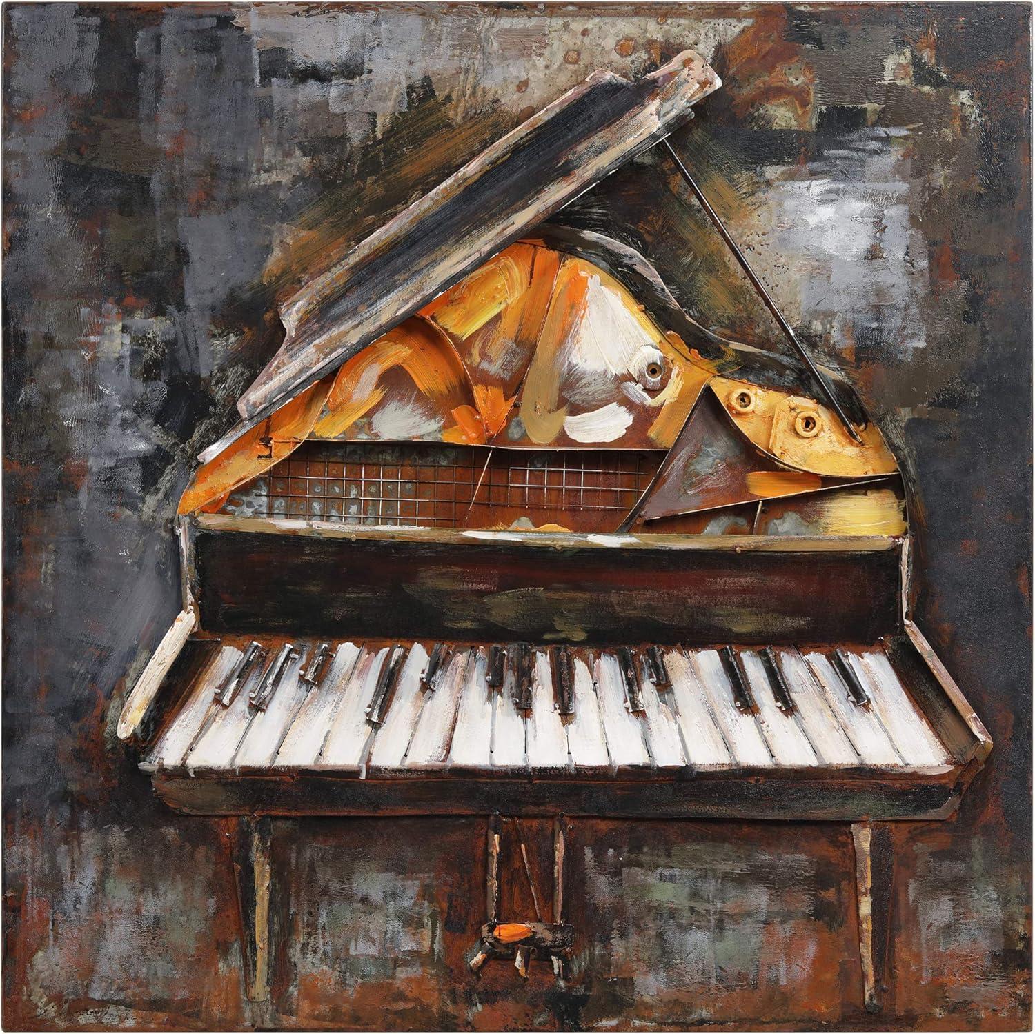 Empire Art Direct Magic Keys Hand Painted 3D Metal Wall Art, 32" x 32" x 3", Ready to Hang