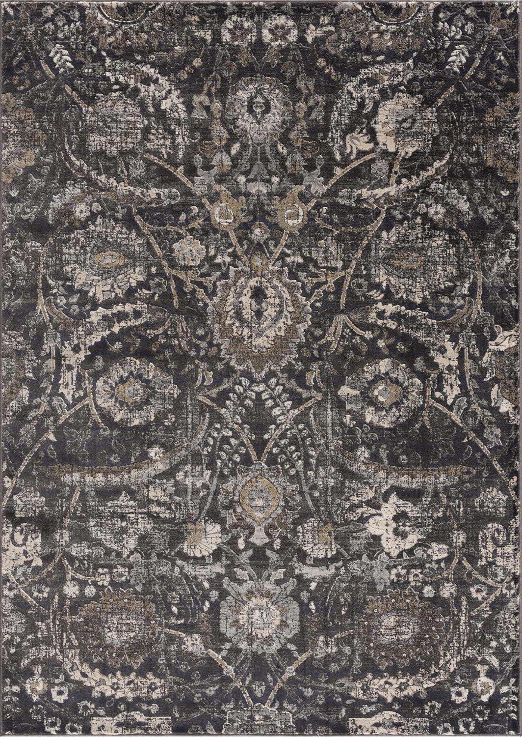 Hauteloom Rectangle Area Rug   Black