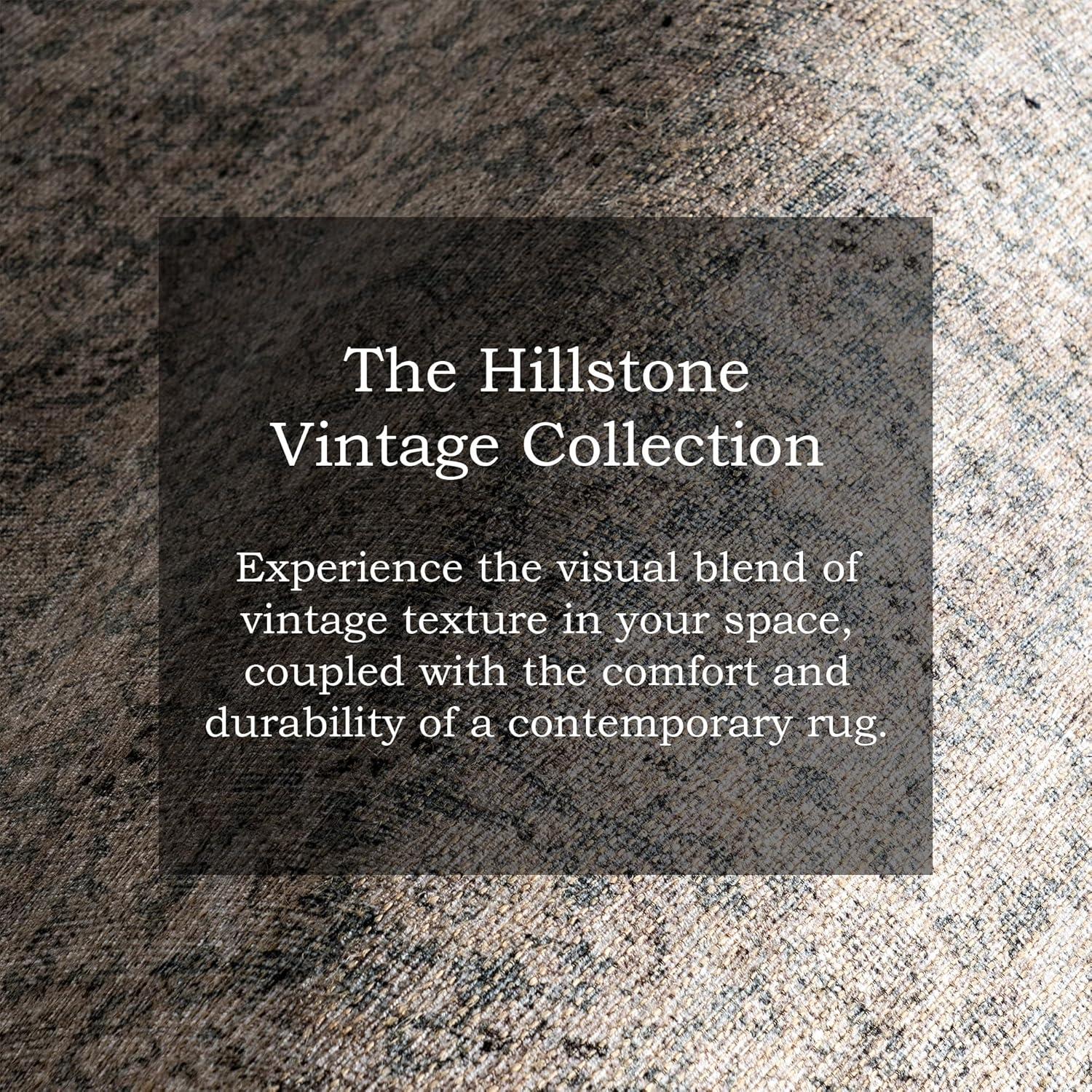 Nuloom Hillstone Collection Cally Traditional Vintage Medallion Area Rug, 5' x 8', Taupe