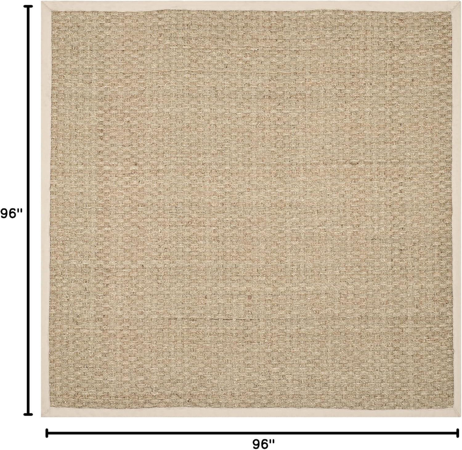 Natural Fiber NF114 Power Loomed Indoor Area Rug - Natural/Ivory - 8'x8' - Safavieh.
