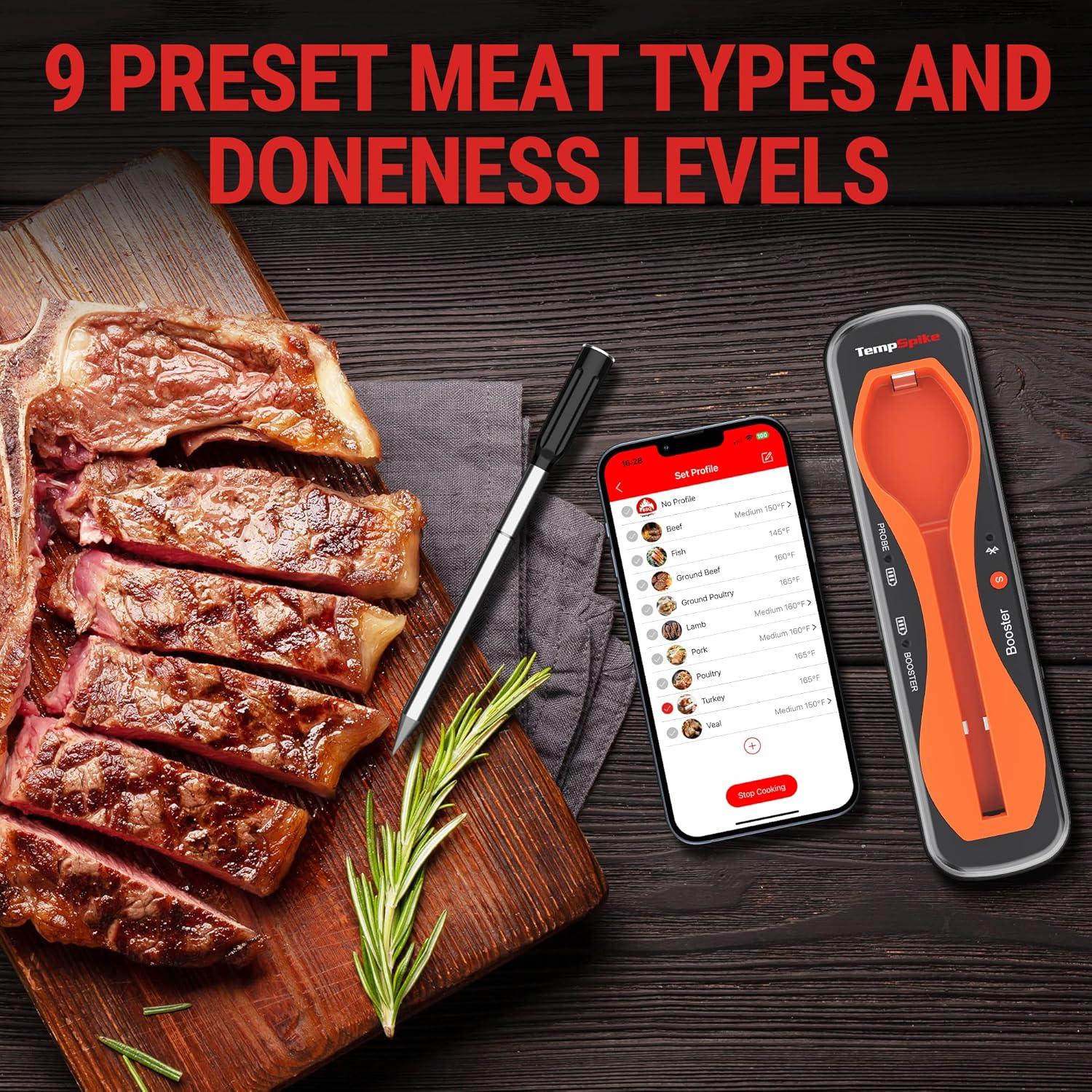 ThermoPro TempSpike 500FT Bluetooth Wireless Meat Thermometer