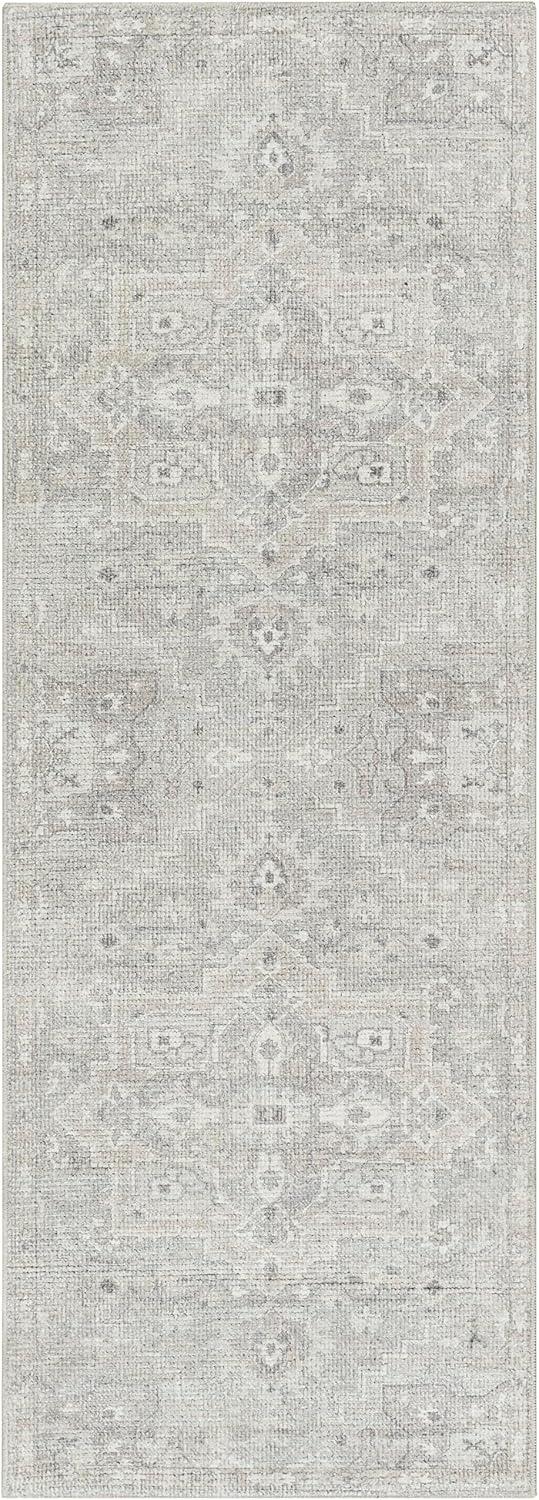 Becki Owens x Livabliss Elle Oriental Light Gray/Beige Area Rug