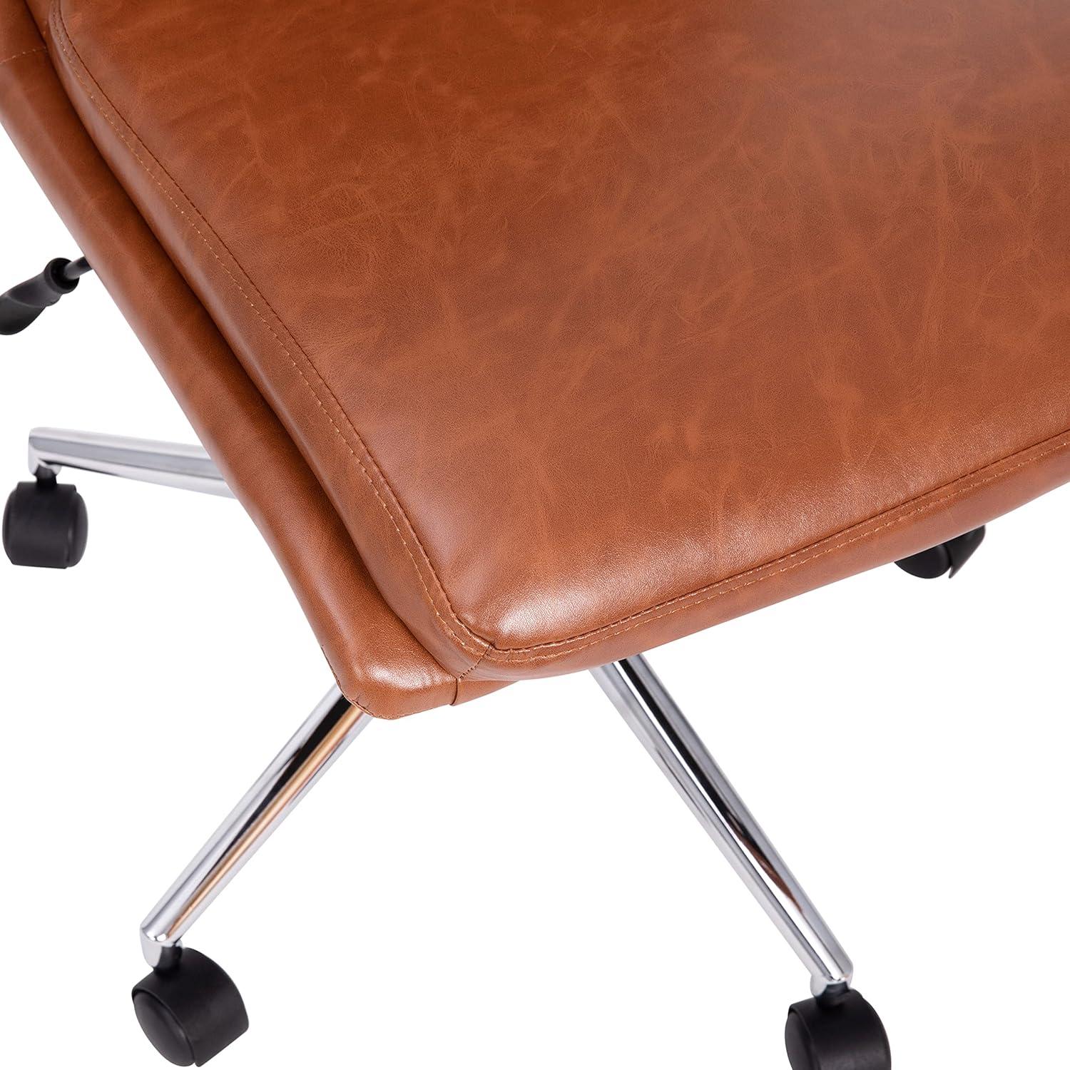 Flash Furniture Mid-Back Armless Office Task Chair with Metal 5-Star Base