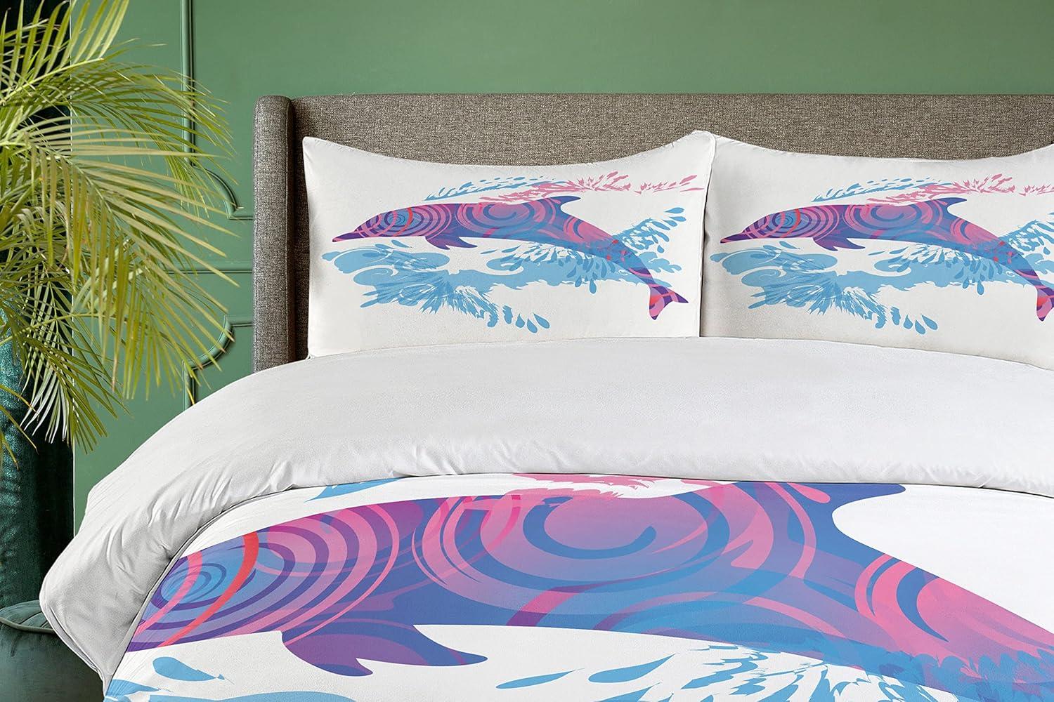 Sea Animals Coastal Duvet Cover Set