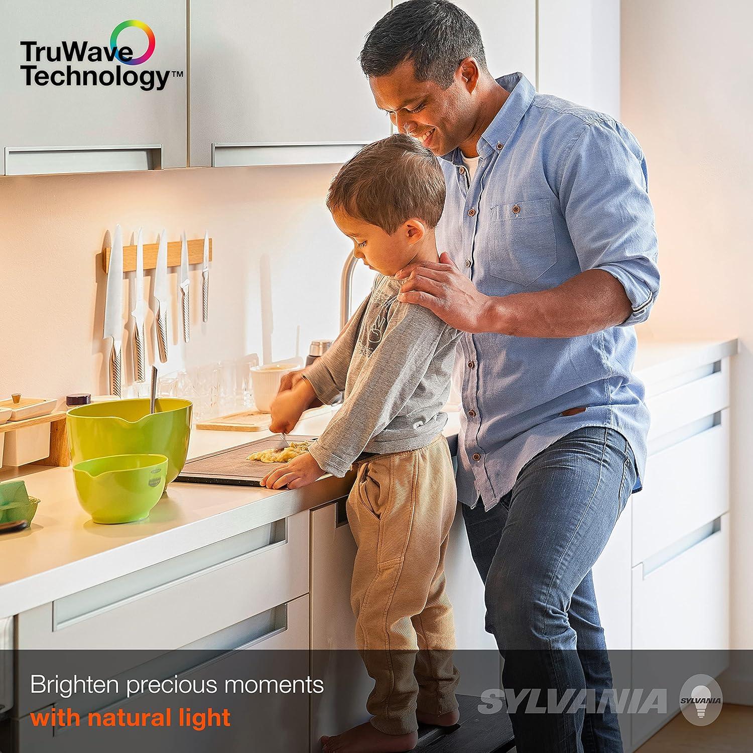 SYLVANIA TruWave Natural Series 3-Way Selectable 12" LED Under Cabinet Light Starter Kit, Soft / Cool / Daylight, Hardwire - 1 Pack