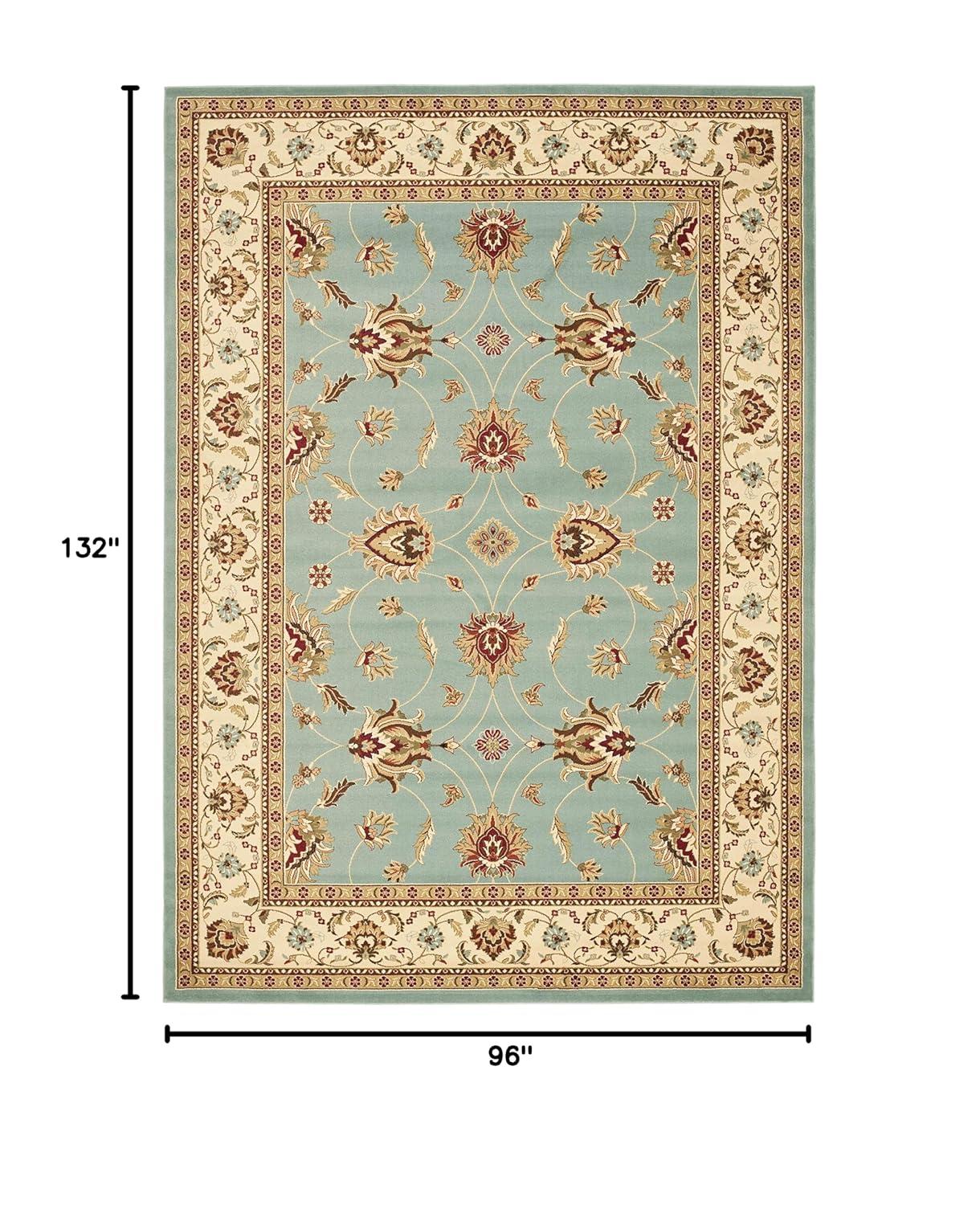 Lyndhurst LNH553 Power Loomed Area Rug - Blue/Ivory - 8'x11' - Safavieh