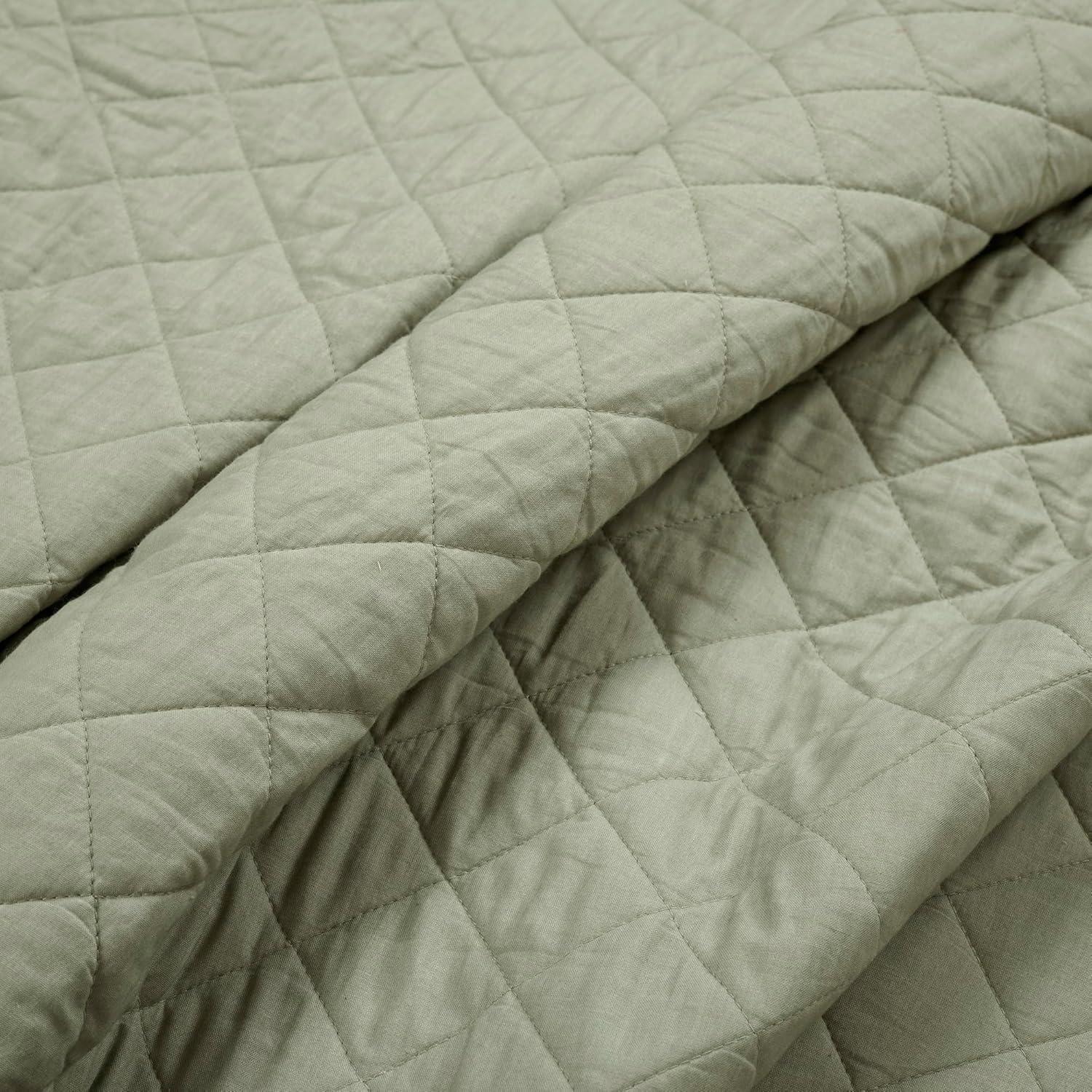 Lush Decor Ava Diamond Standard Cotton Modern & Contemporary Quilt Set