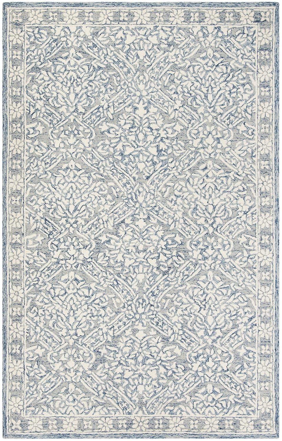 Micro-Loop MLP510 Hand Tufted Accent Rug - Blue/Ivory - 2'x3' - Safavieh.