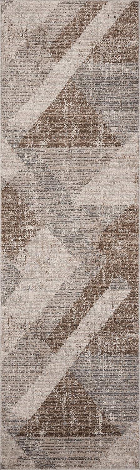 Austen Stone & Bark 3'11" x 5'7" Geometric Wool-Blend Accent Rug