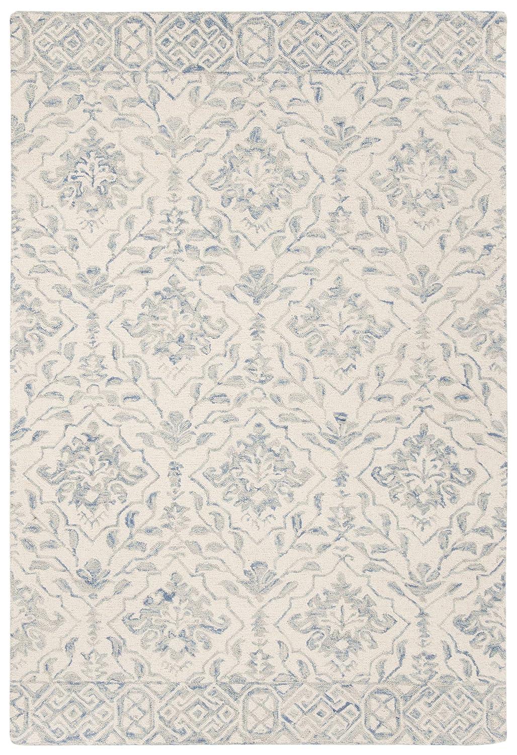 Dip Dye DDY901 Hand Tufted Area Rug - Light Blue/Ivory - 5'x8' - Safavieh.