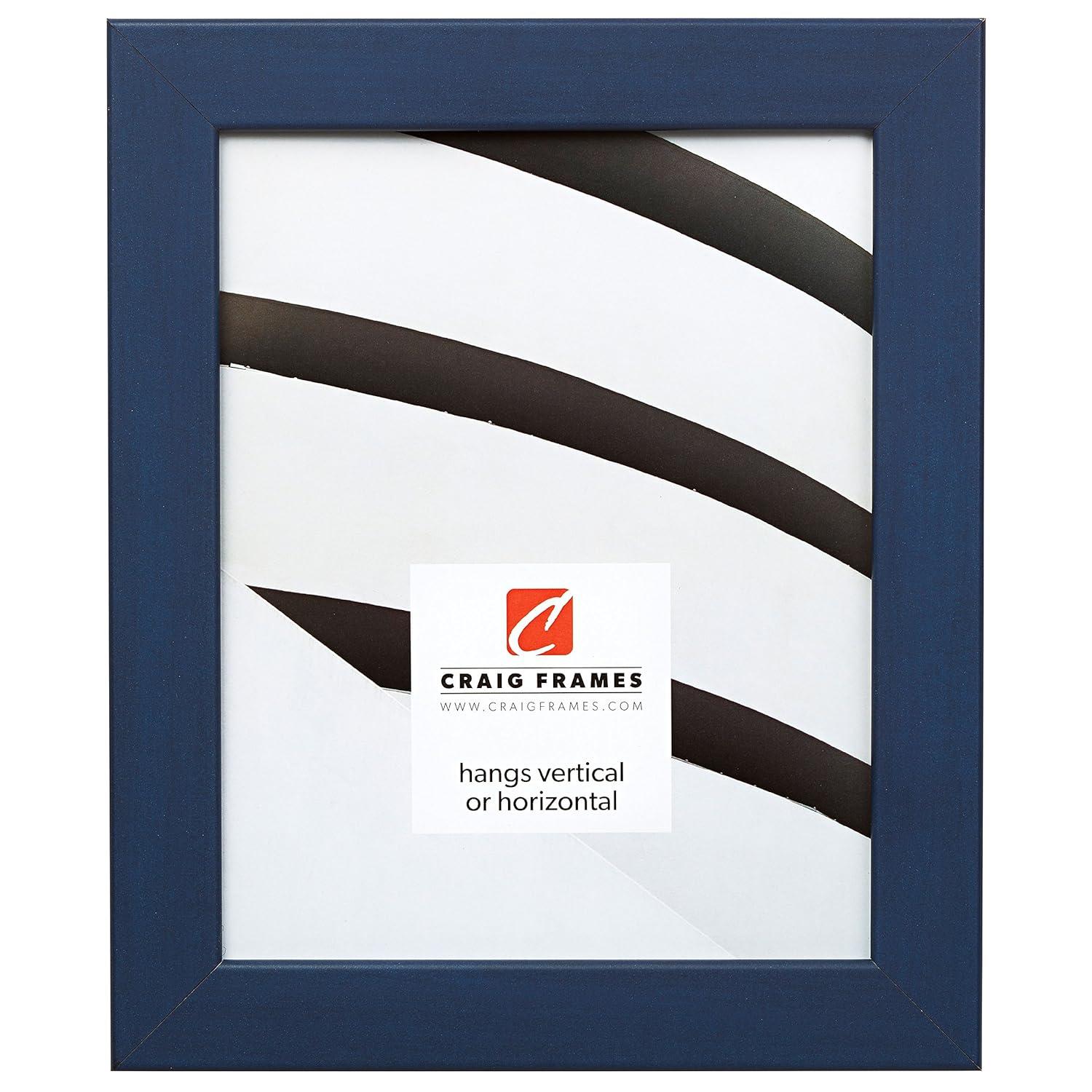 Classic Blue Manufactured Wood Wall Picture Frame