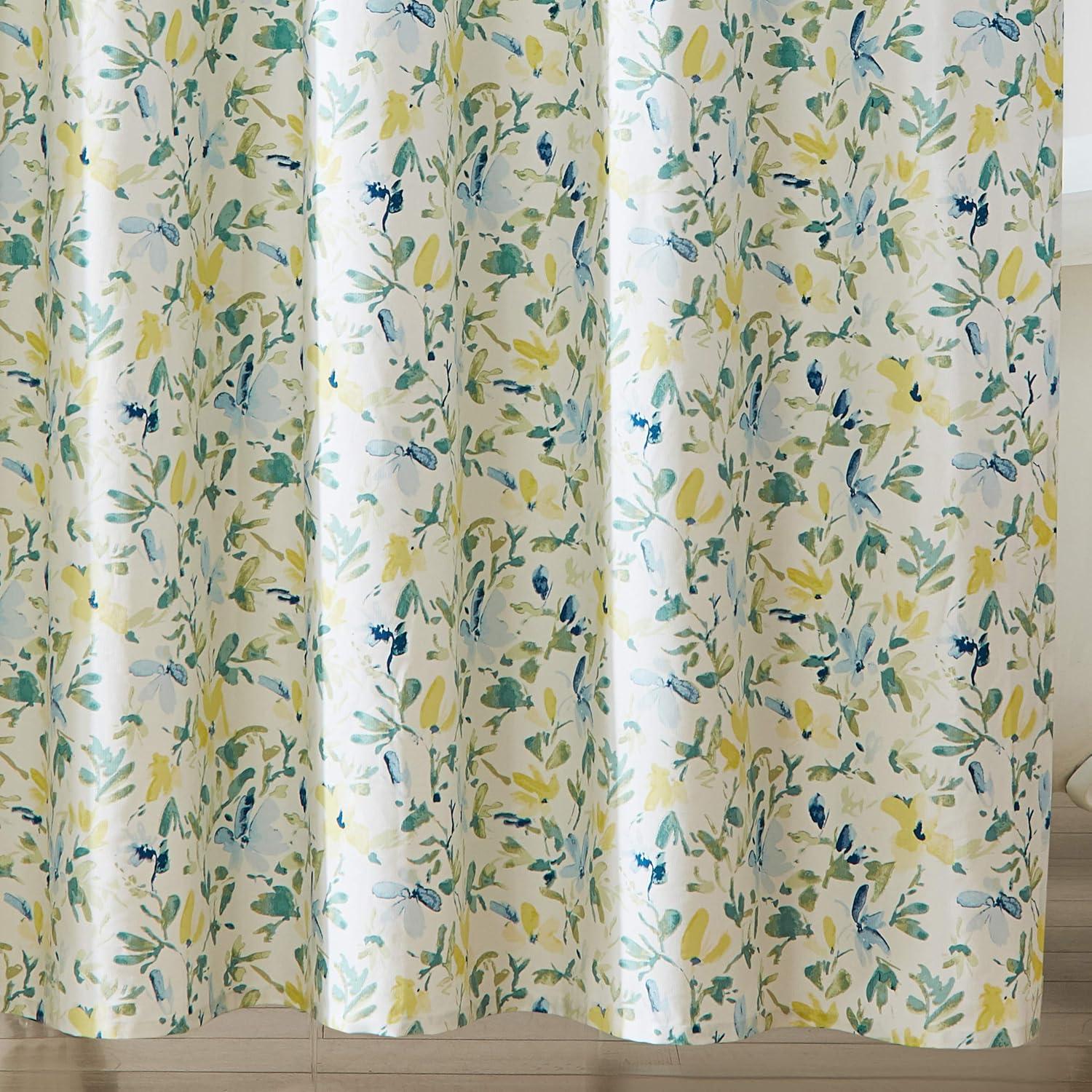 Nora Cotton Floral Single Shower Curtain