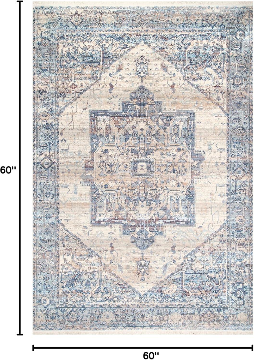 Nuloom Harriet Vintage Medallion Fringe Indoor Area Rug