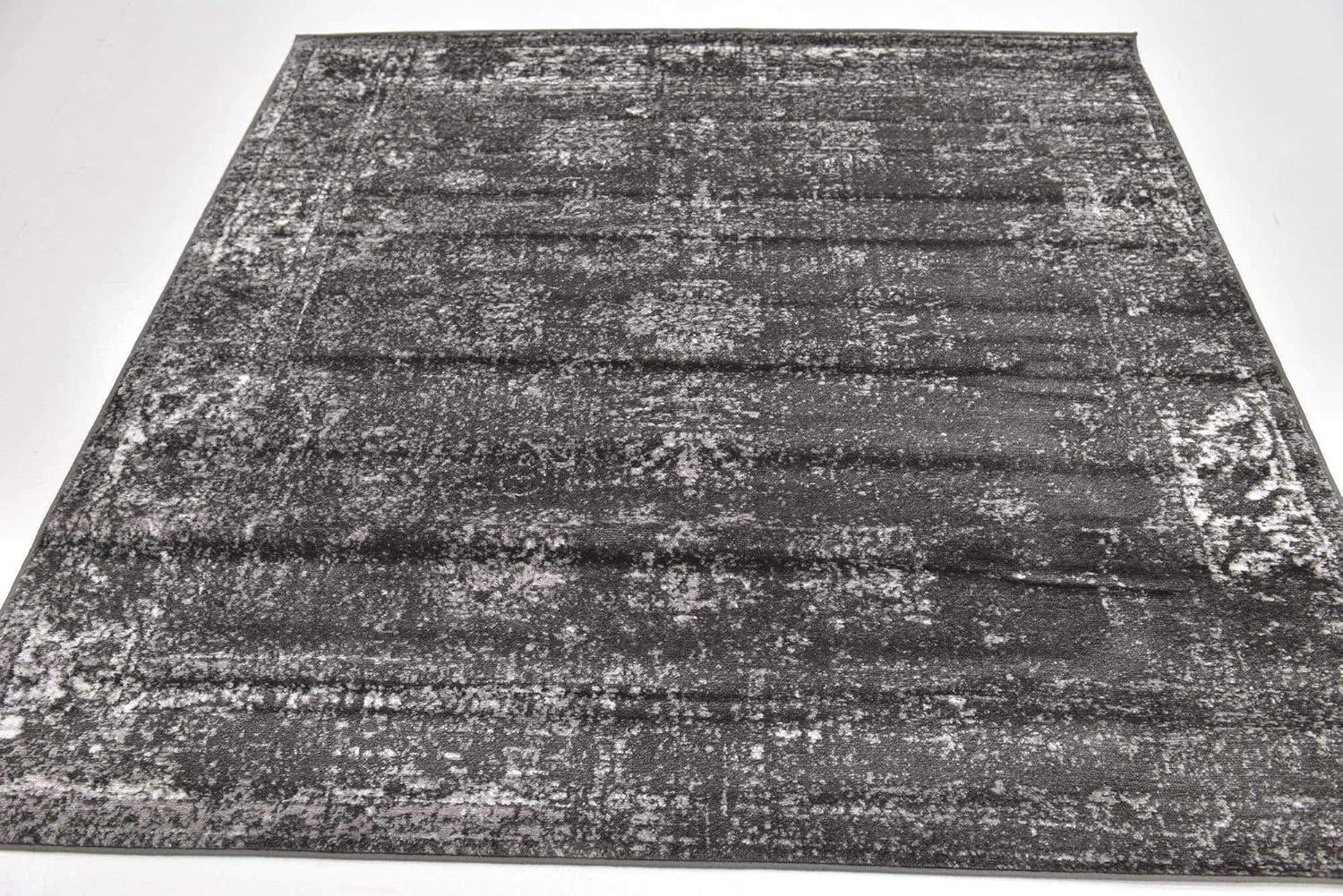 Casino Sofia Dark Grey Square Indoor Easy-Care Rug