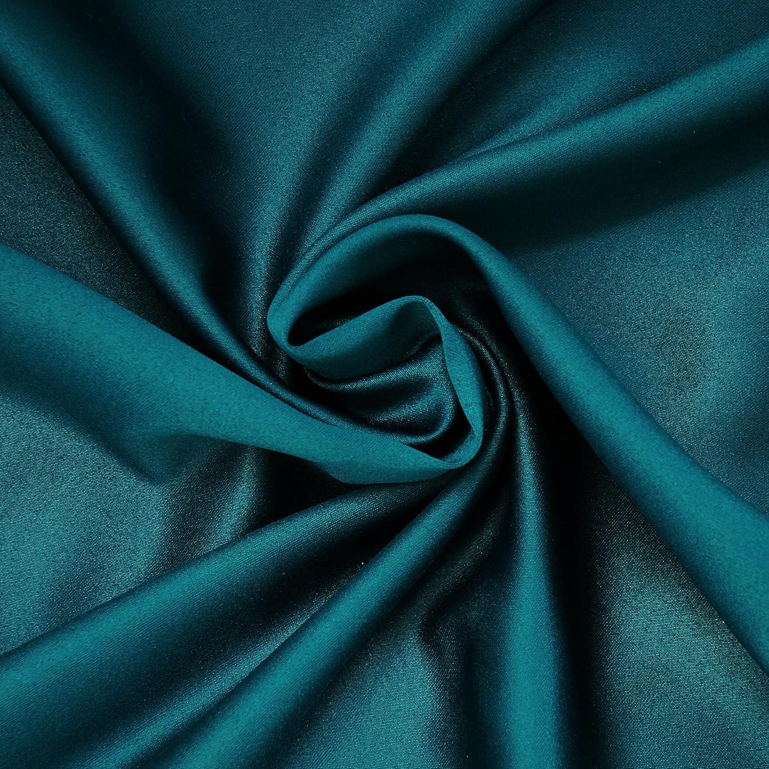 Sun Zero Bartlett Grommet Room Darkening Extra Wide Patio Curtain Panel, 100"x84",Teal