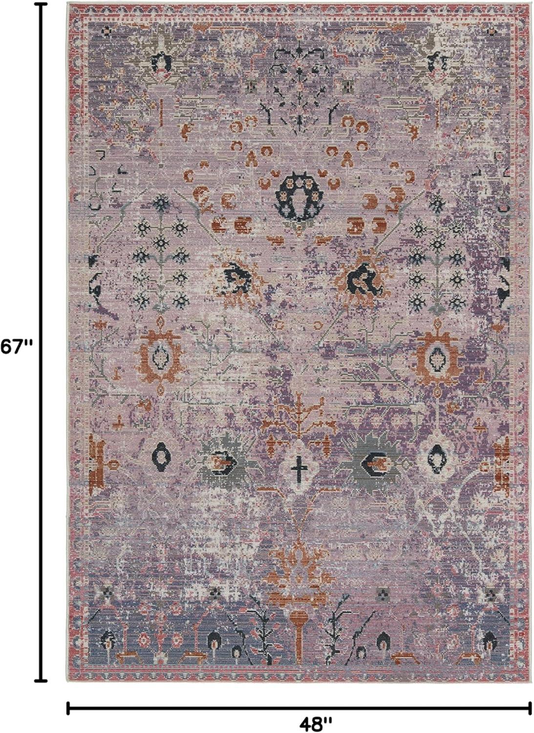 Elva Indoor/Outdoor Oriental Area Rug Purple/Gold - Jaipur Living