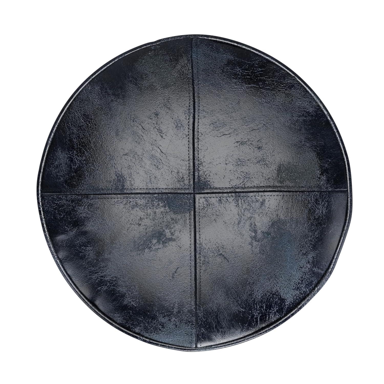 Simpli Home Connor 18"W Round Pouf