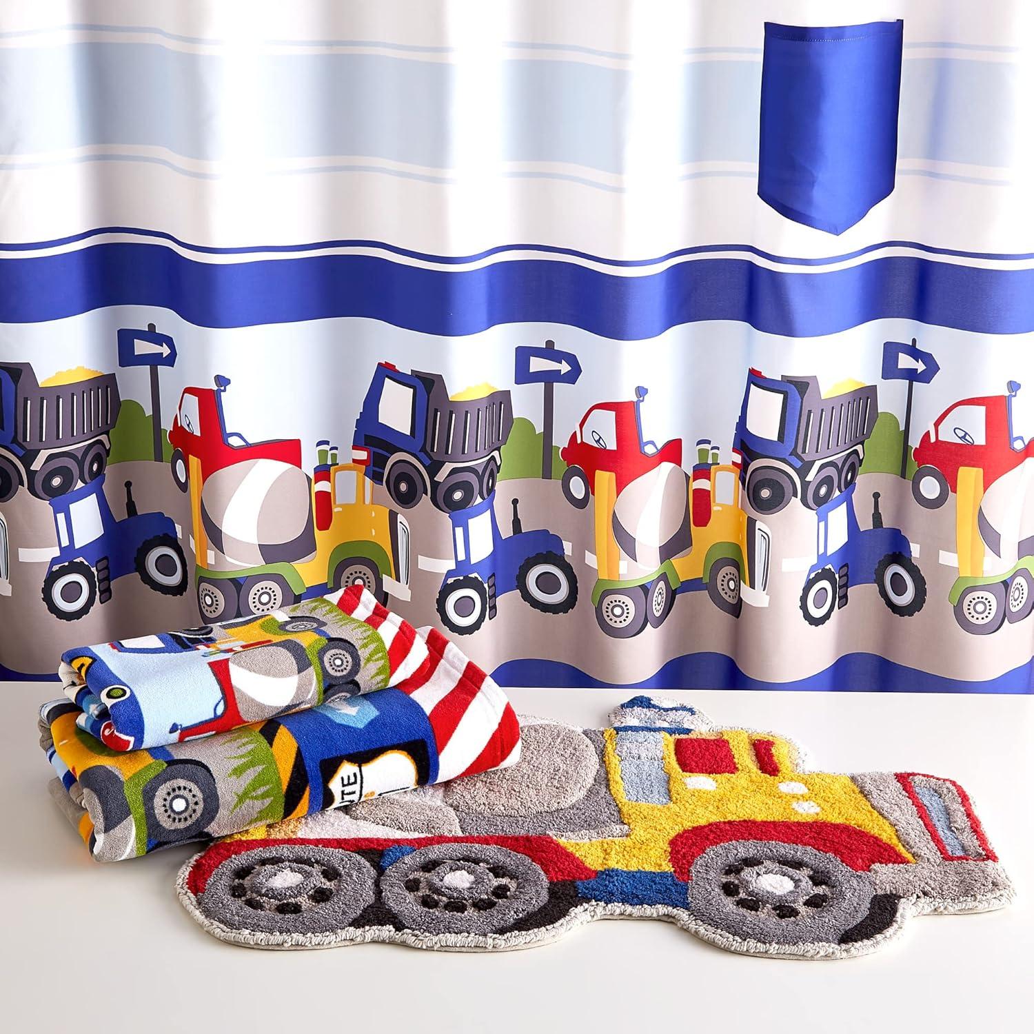 Trains And Trucks Shower Curtain