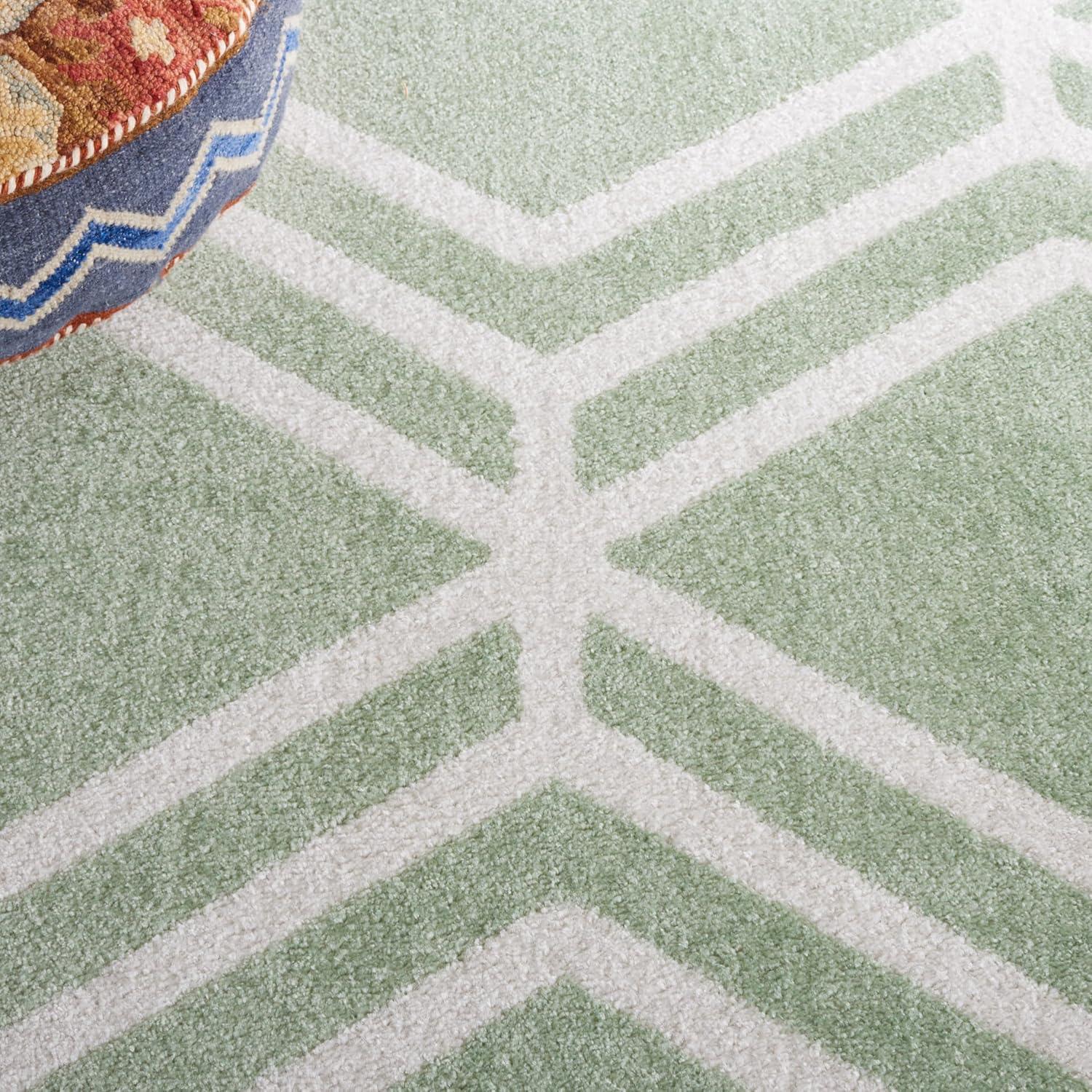 Adirondack ADR253 Machine Made Indoor Area Rug - Sage/Ivory - 5'-1"x7'-6" - Safavieh