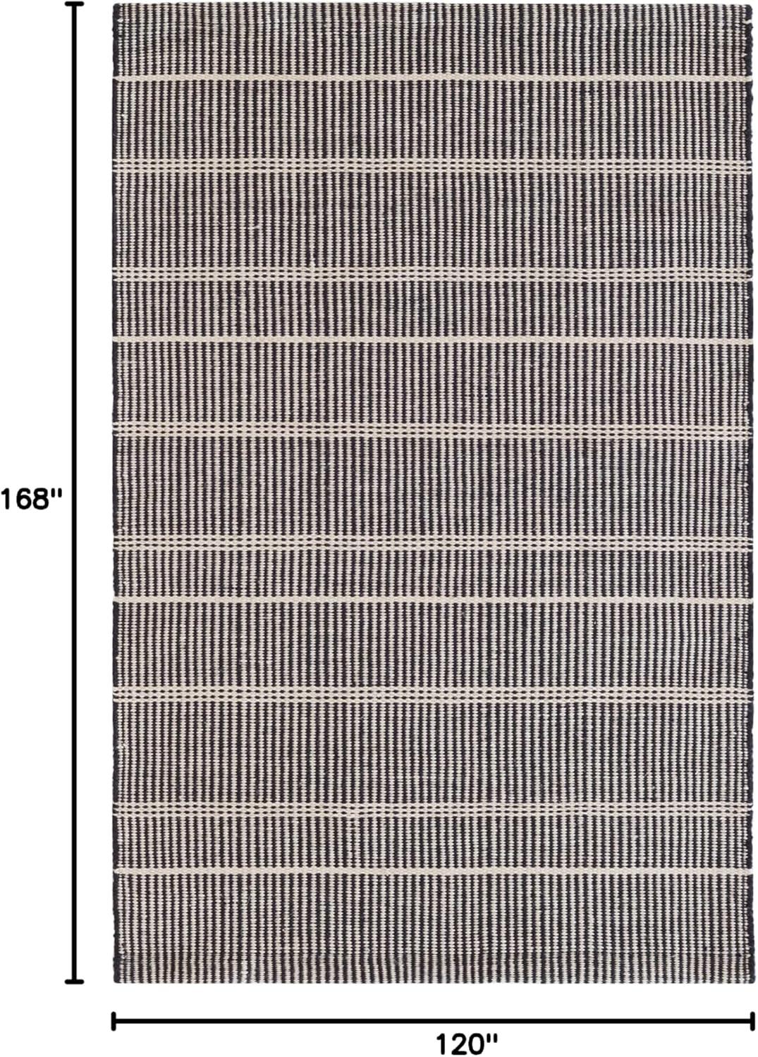 Samson Black Handwoven Indoor/Outdoor Rug