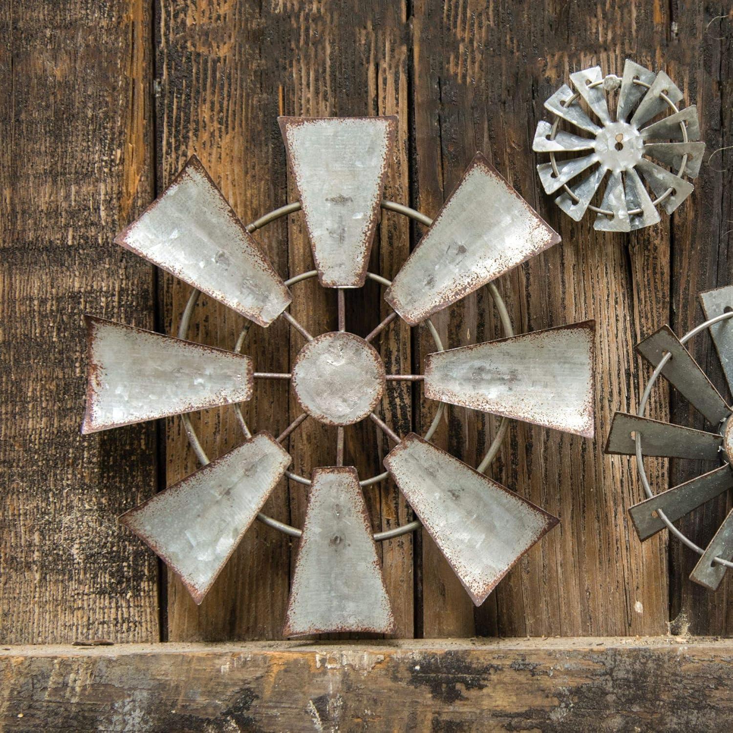 Worgeous Rustic Farmhouse Windmill Wall Decoration Metal Wall Art Hanging Windmill Metal Windmill Hanging Wall Iron Decor Farmhouse Wall Sculpture