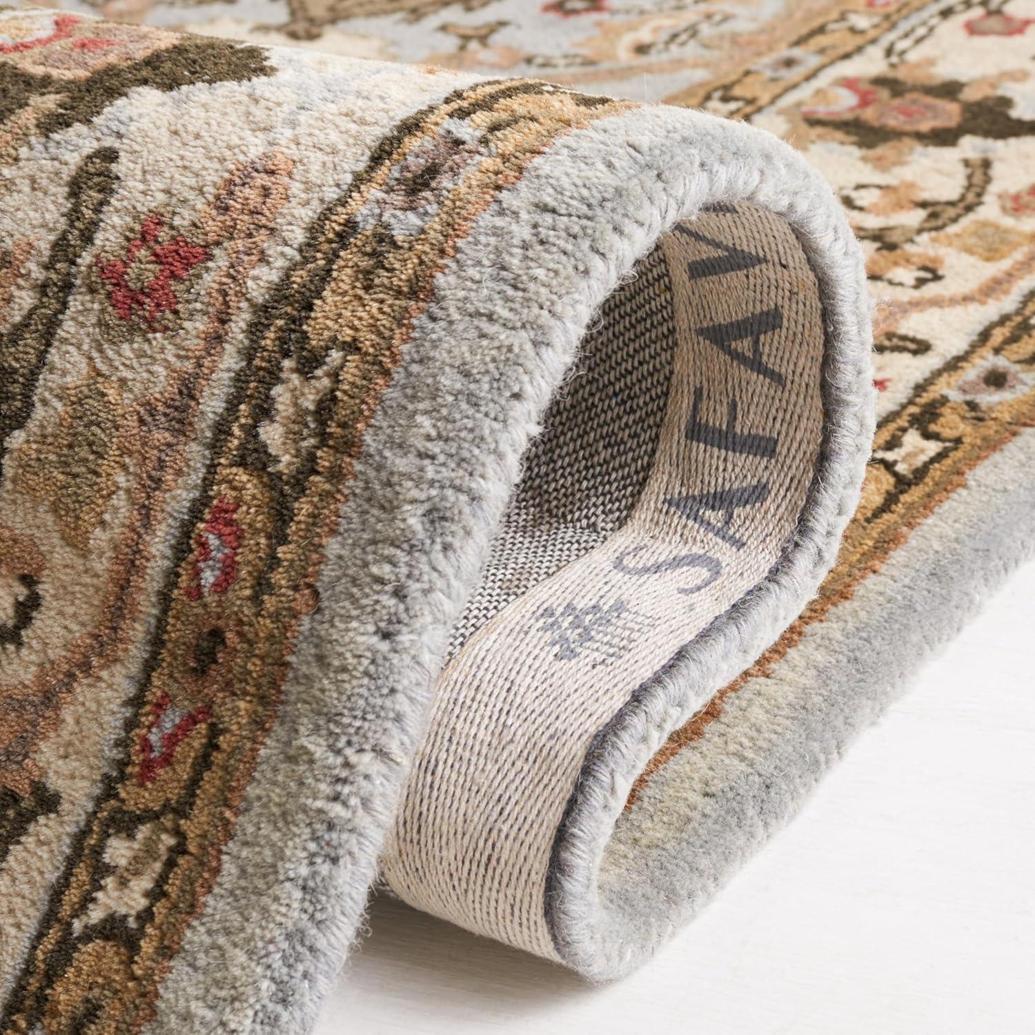Persian Legend PL819 Hand Tufted Indoor Area Rug - 6' Round - Grey/Ivory - Safavieh