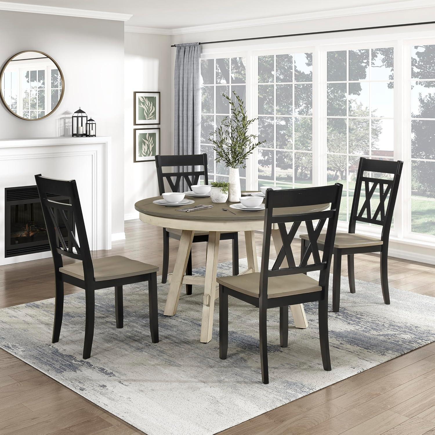Lexicon Janina Transitional Wood Dining Room Table in Natural