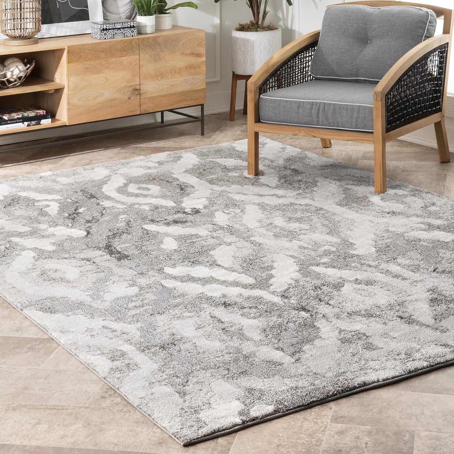 Nuloom Malia Shaded Gemstone Trellis Kitchen Runner Indoor Area Rug - Hallway, Entryway, 2' 8" x 8', Gray
