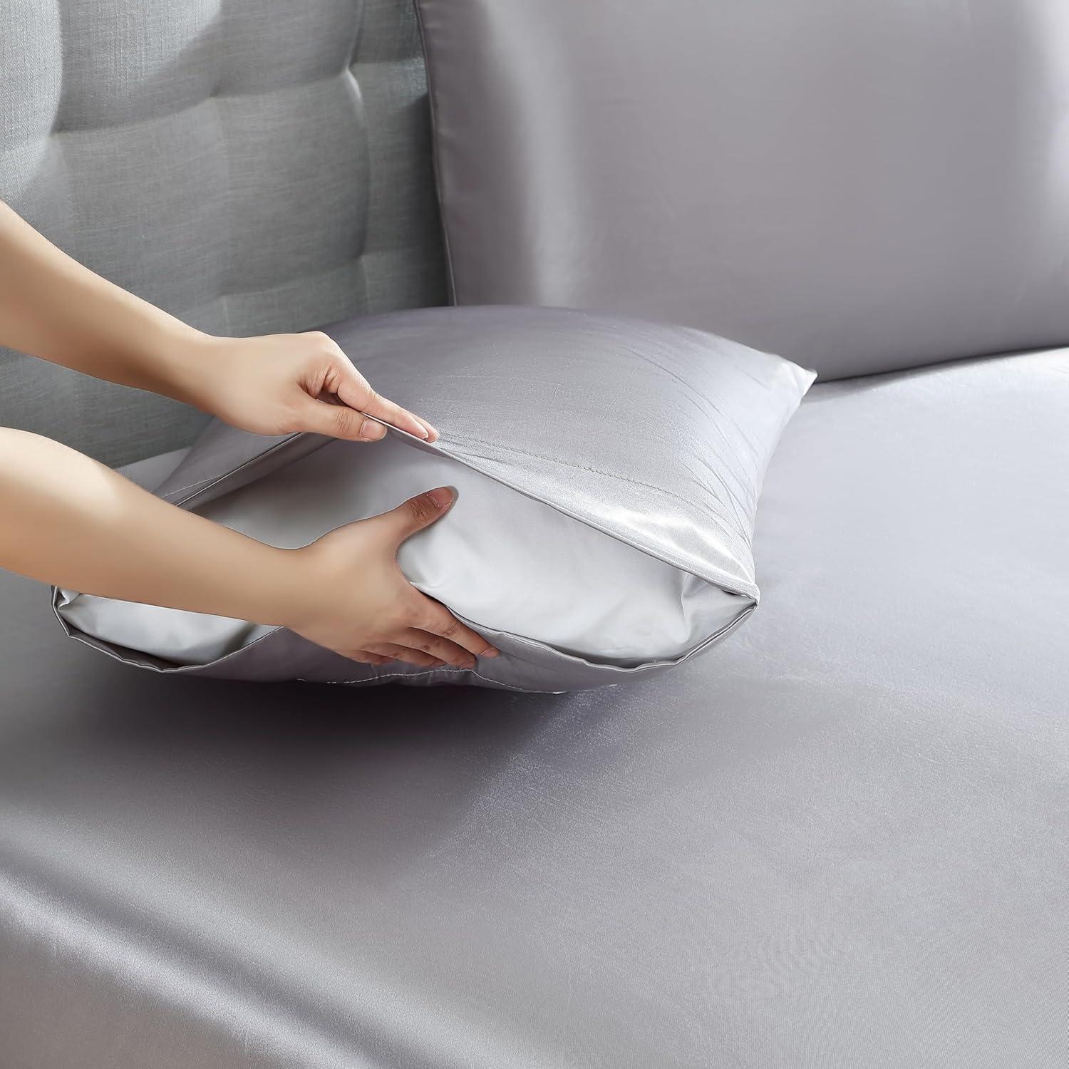 Bare Home Satin Sheet Set