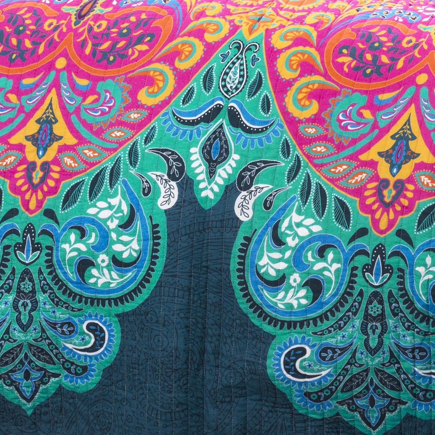 Lush Decor Galleria Cotton 320 TC Reversible Quilt Set