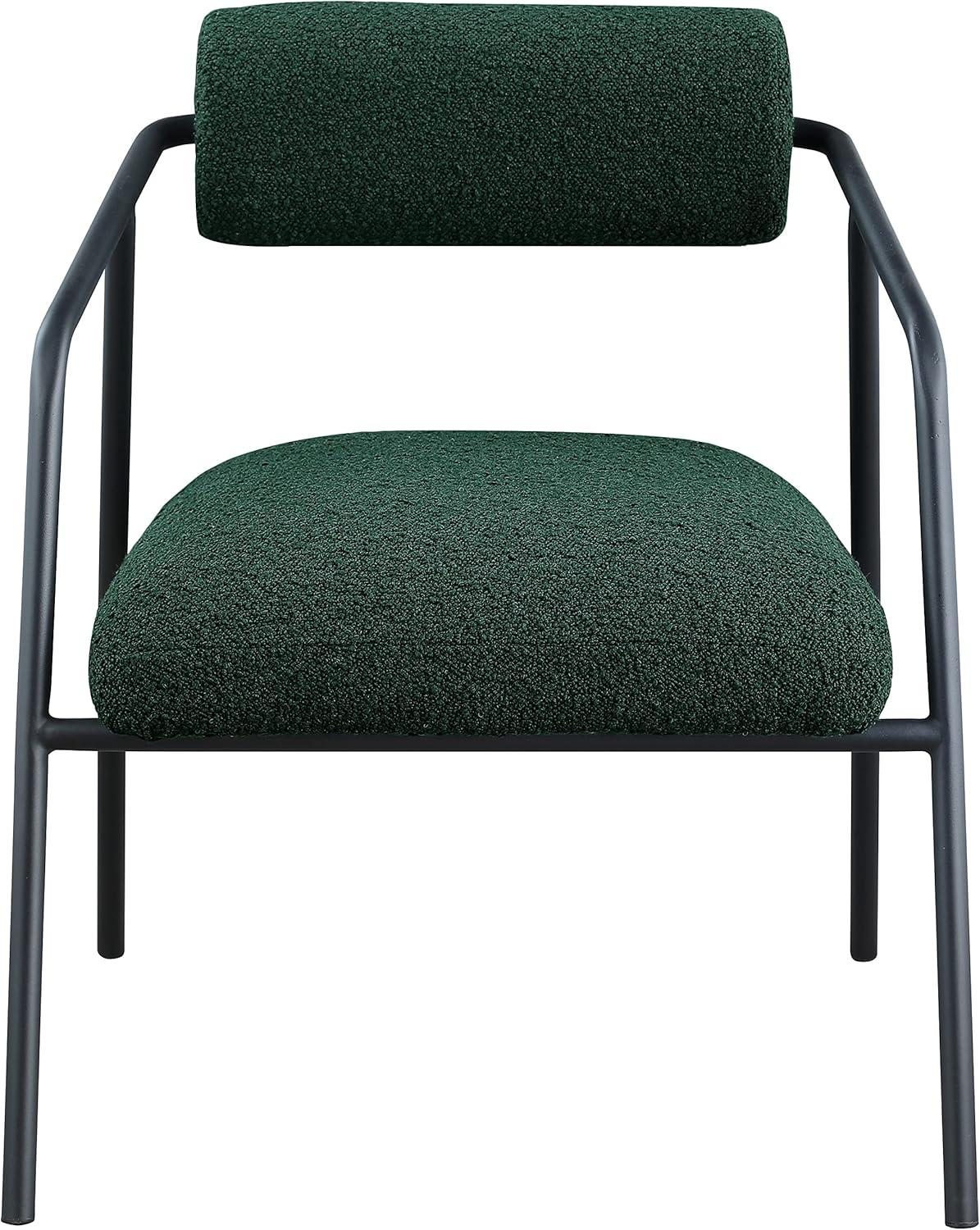 Meridian Furniture Carly Black Boucle Fabric Accent Chair