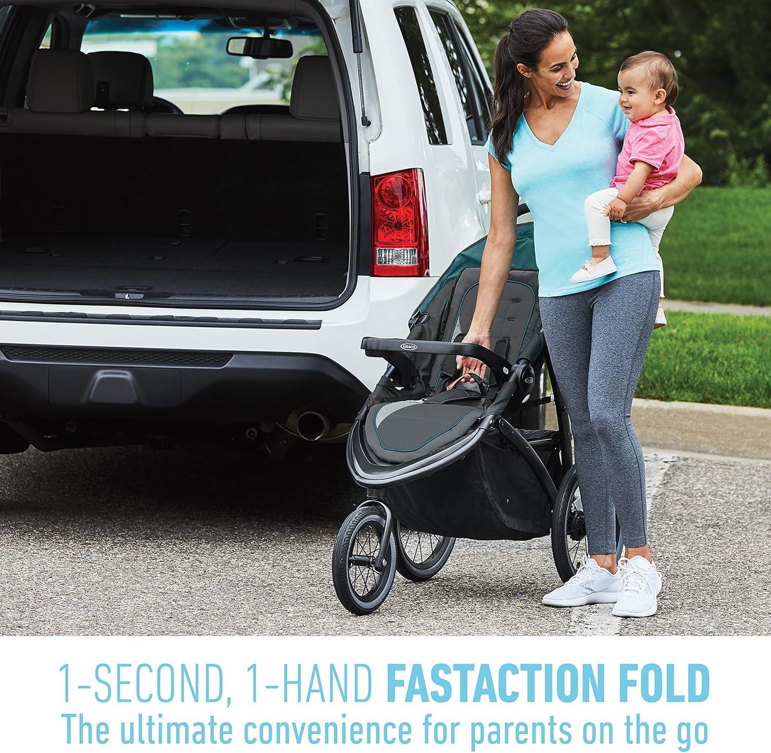 Graco FastAction Jogger LX Stroller, Drive, Infant, Unisex, 28.2 lbs