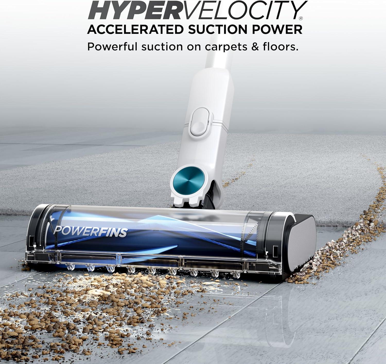 Shark Clean & Empty Cordless Stick Vacuum & Auto-Empty System with PowerFins Brushroll BU3521: Bagless, 40 Min Run Time