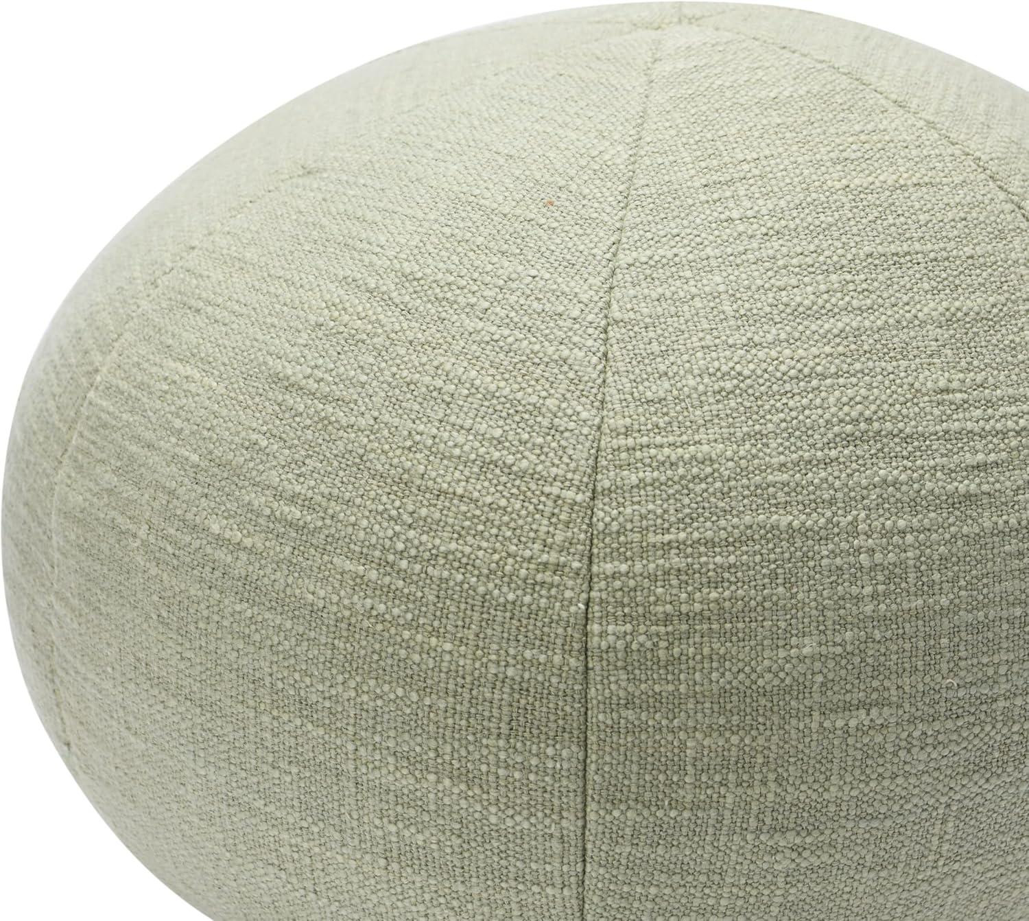 Sage Cotton Round Orb Throw Pillow, 12"