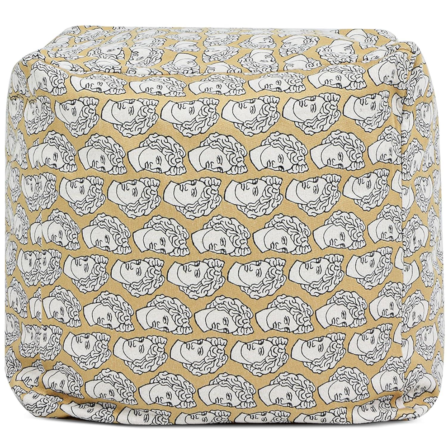 Jennifer Taylor Home Pouf 23" Luxury Oversized Bean Bag Cube Ottoman