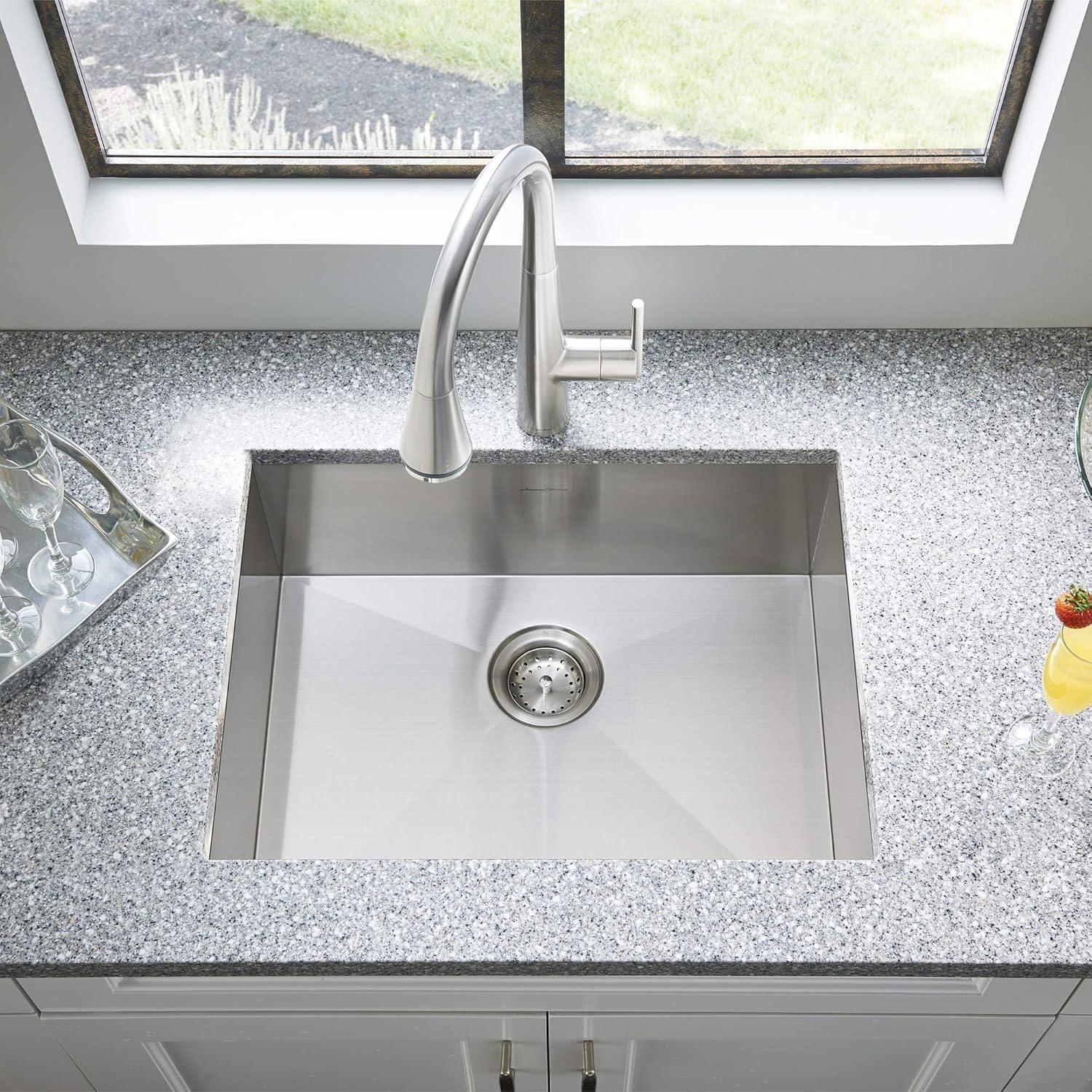 Edgewater 25'' L Undermount Single Bowl Stainless Steel Kitchen Sink